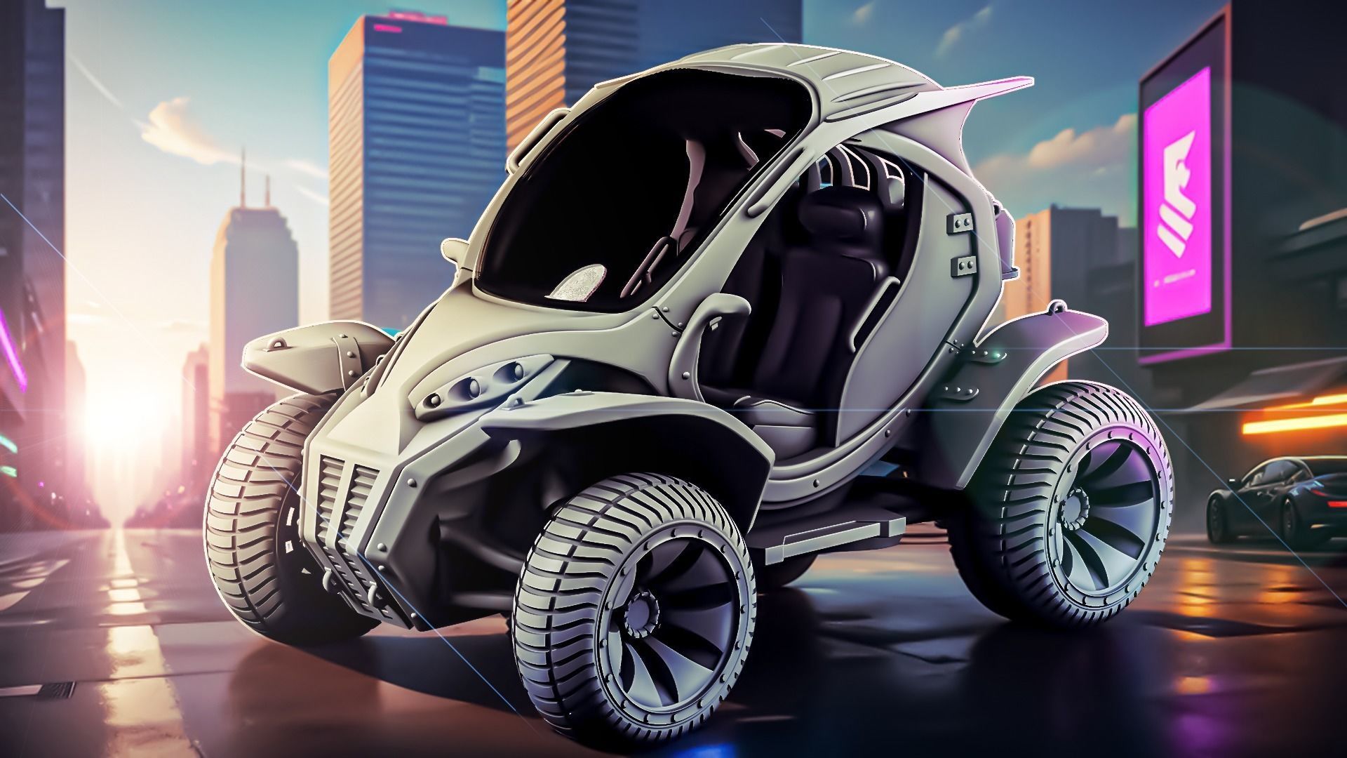 Futuristic cars 3D Model Collection_11