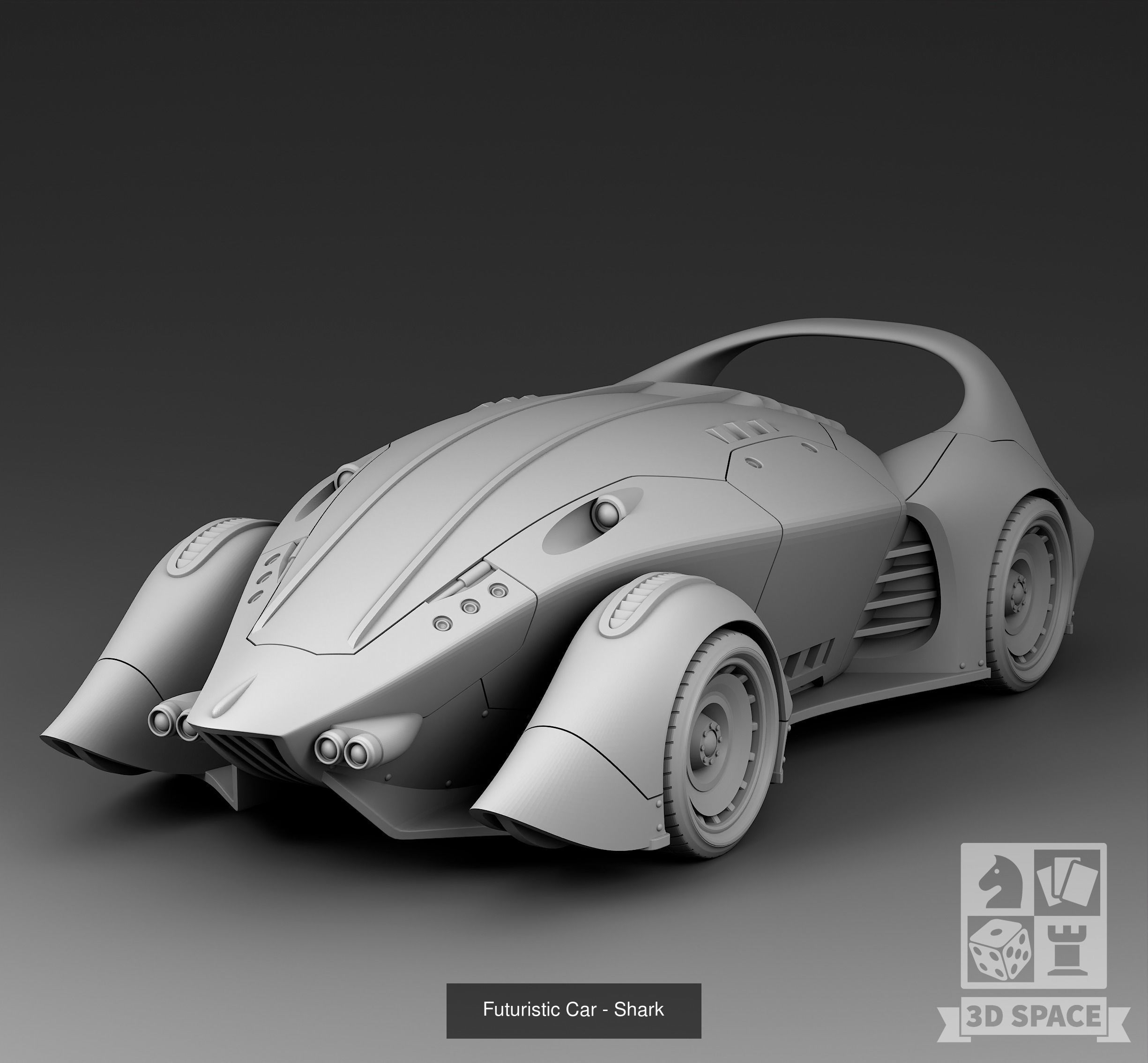 Futuristic cars 3D Model Collection_35