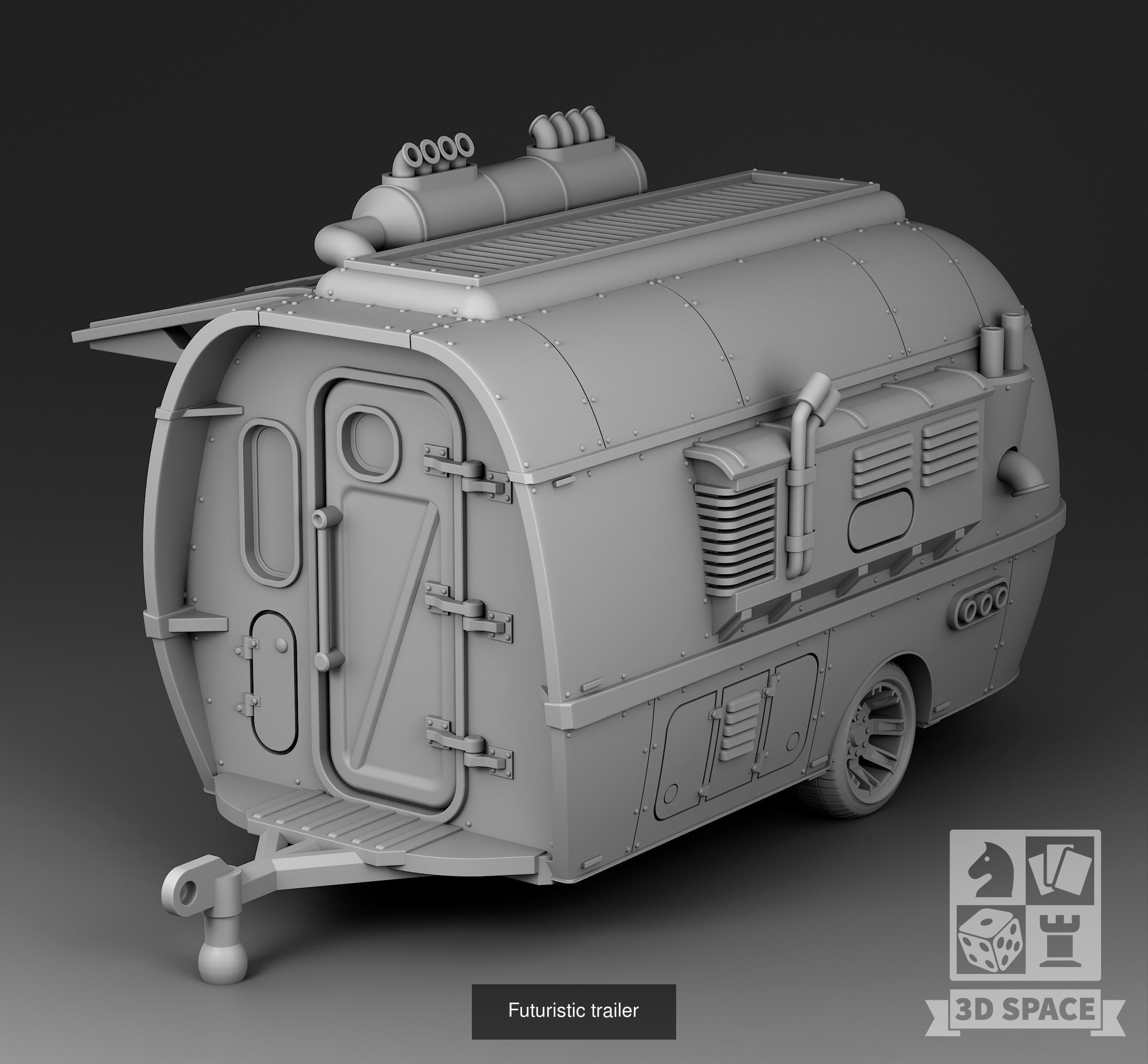 Futuristic cars 3D Model Collection_8