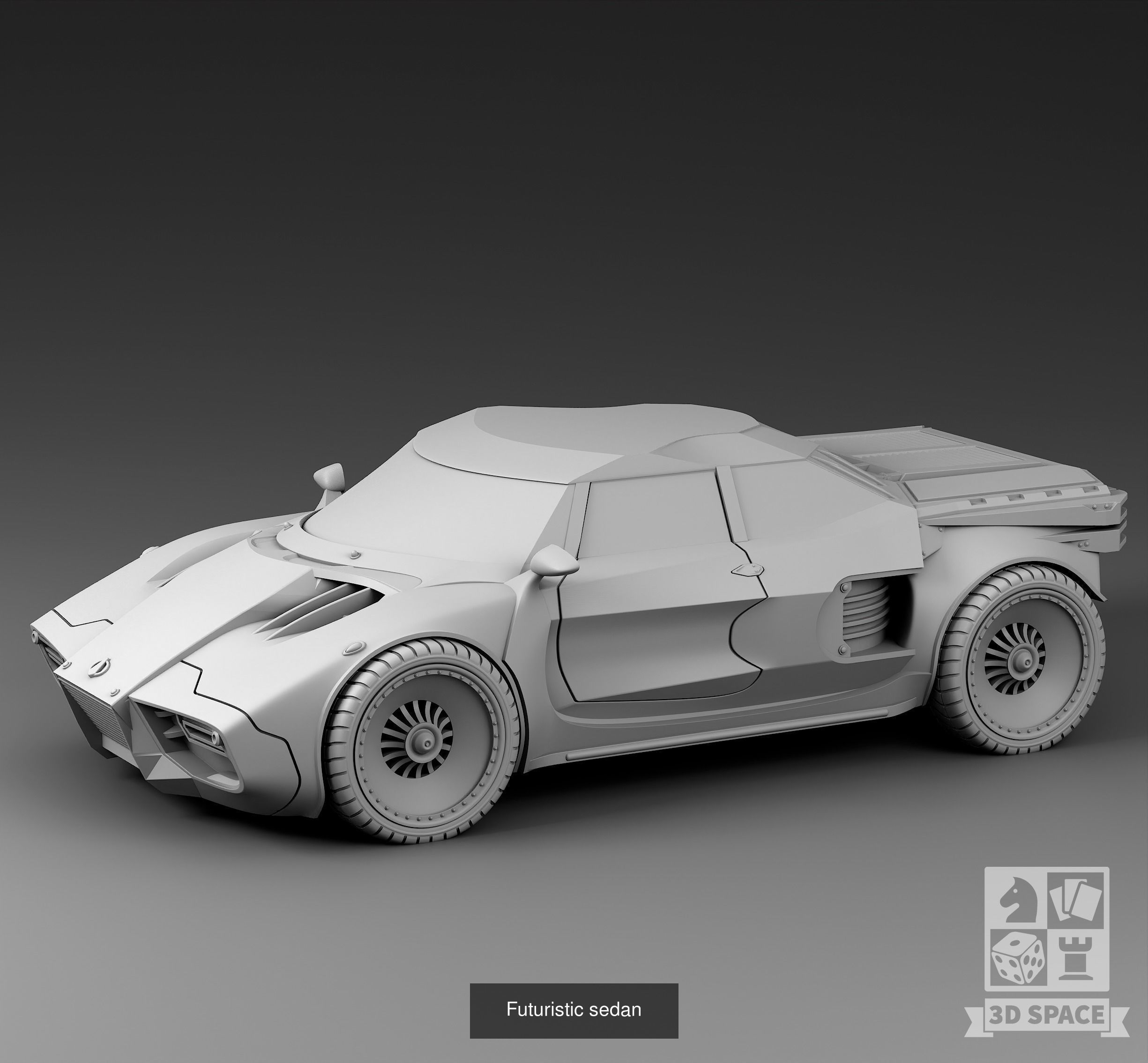 Futuristic cars 3D Model Collection_17
