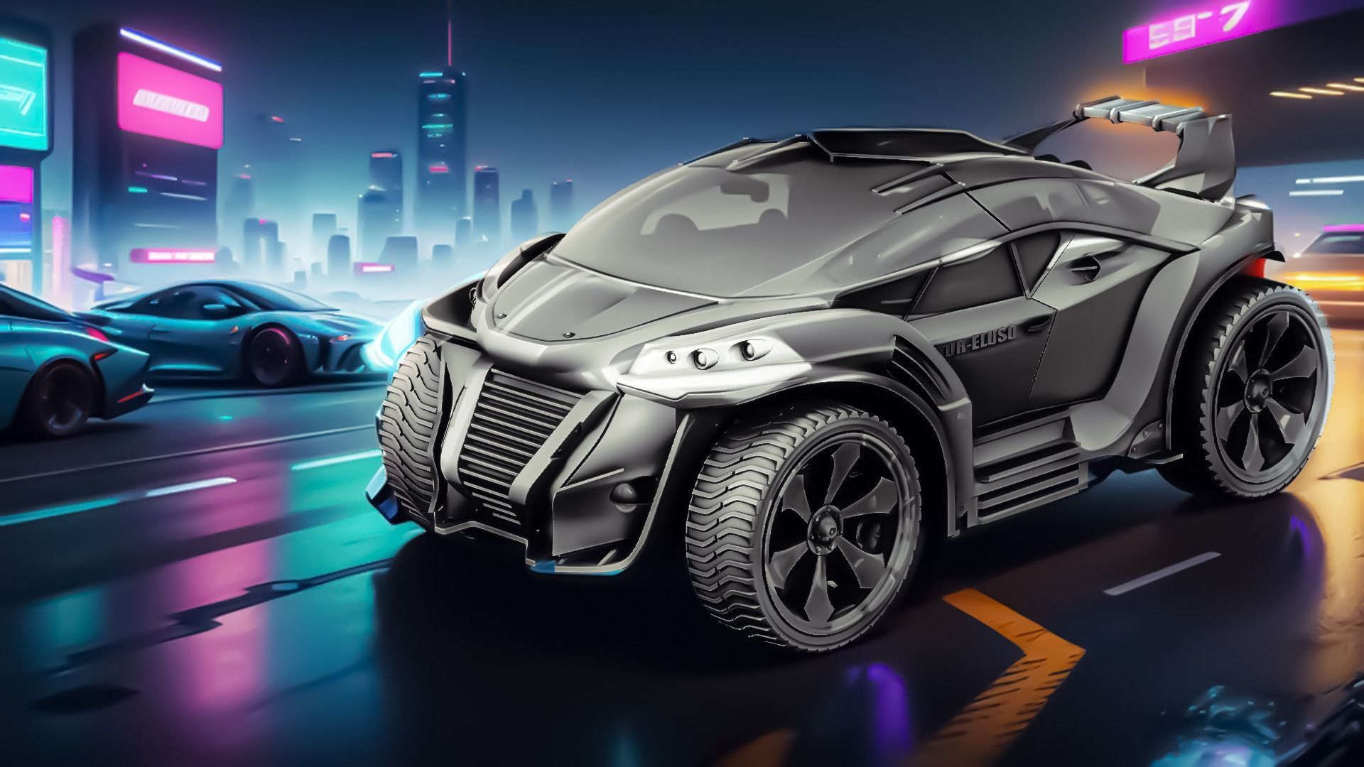 Futuristic cars 3D Model Collection_7