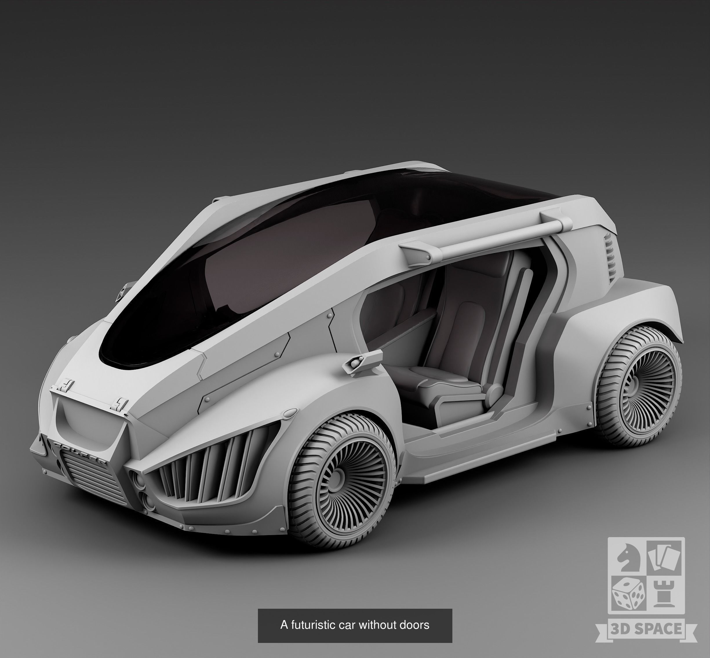 Futuristic cars 3D Model Collection_48