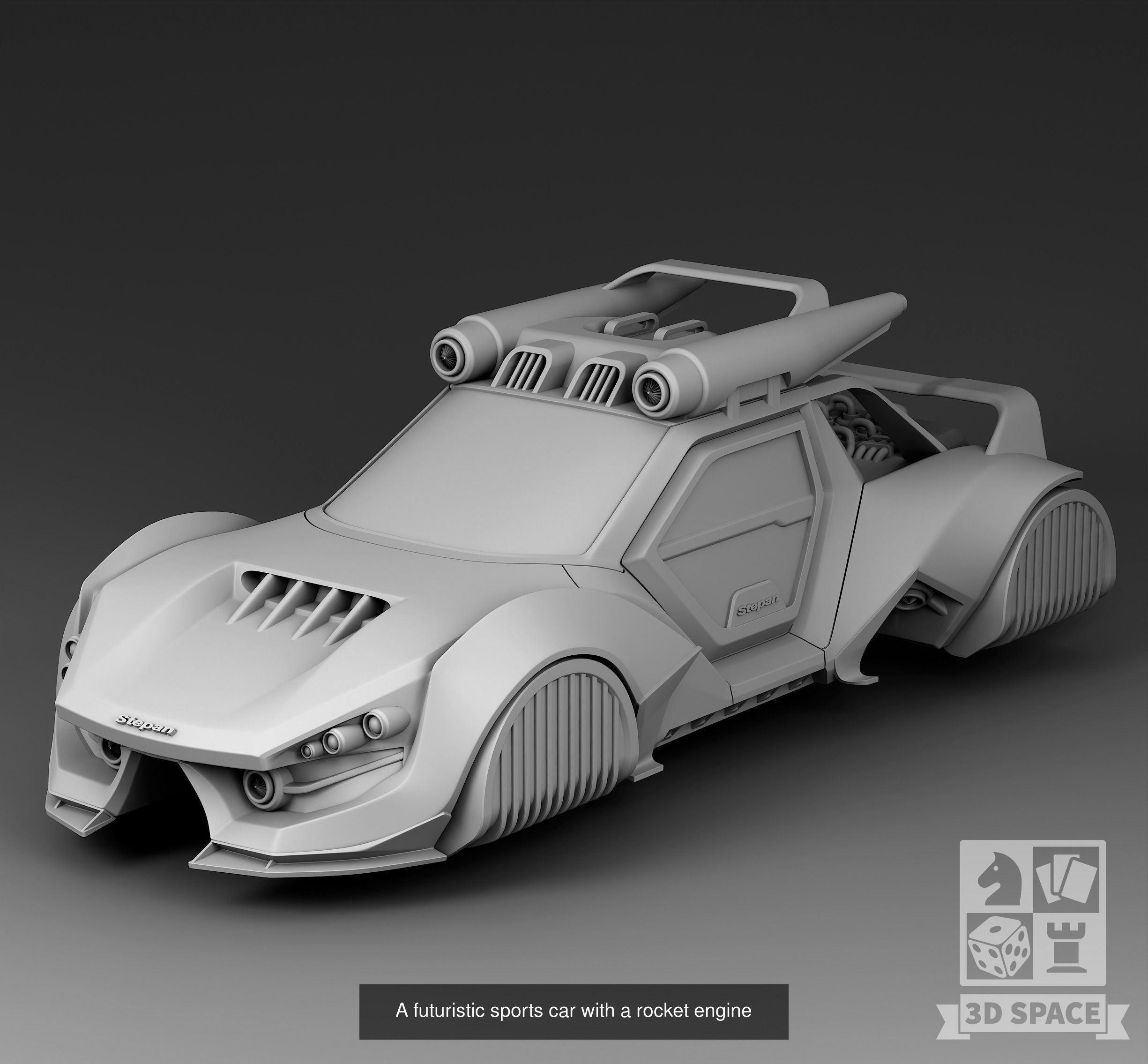 Futuristic cars 3D Model Collection_47