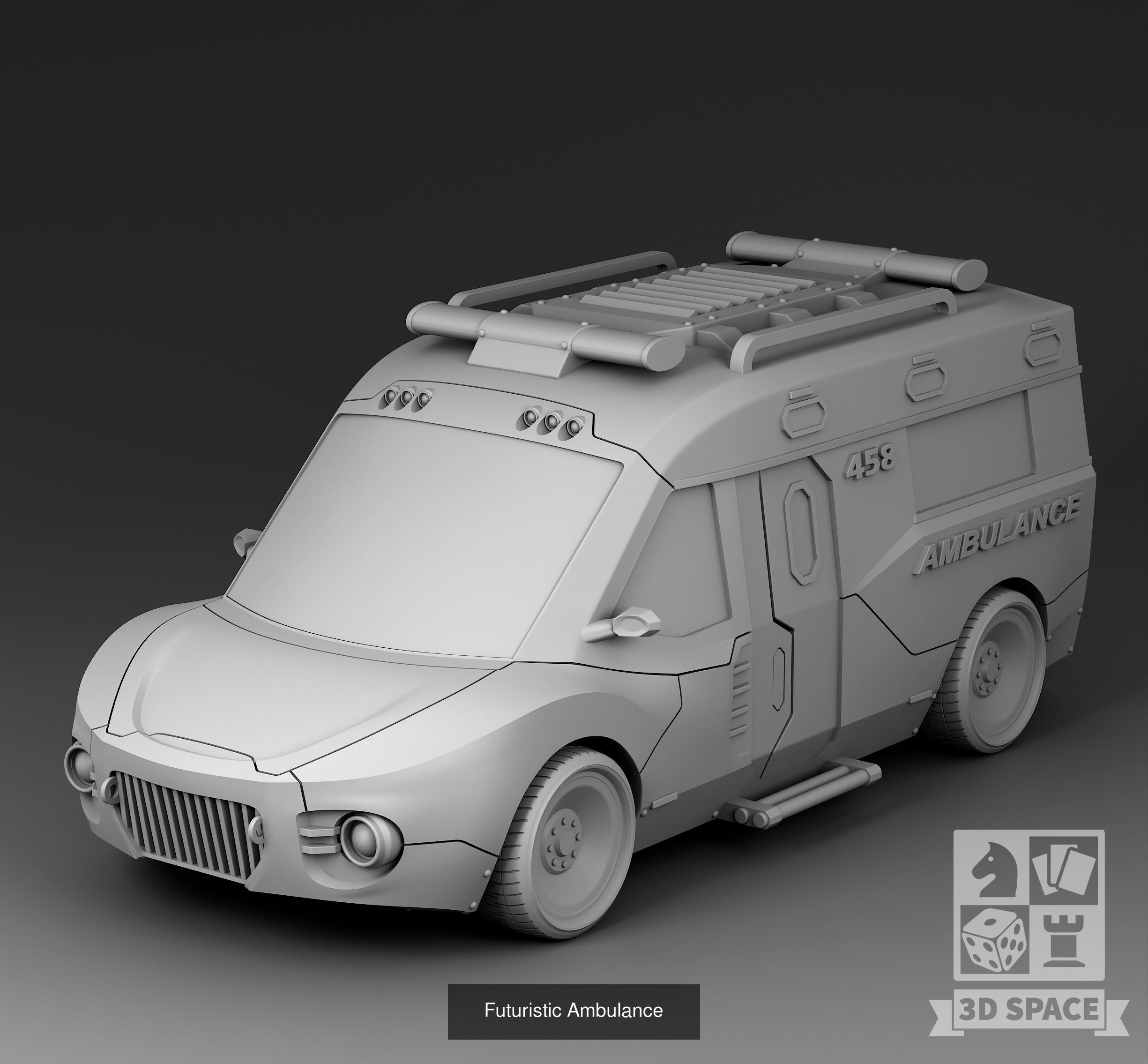 Futuristic cars 3D Model Collection_44