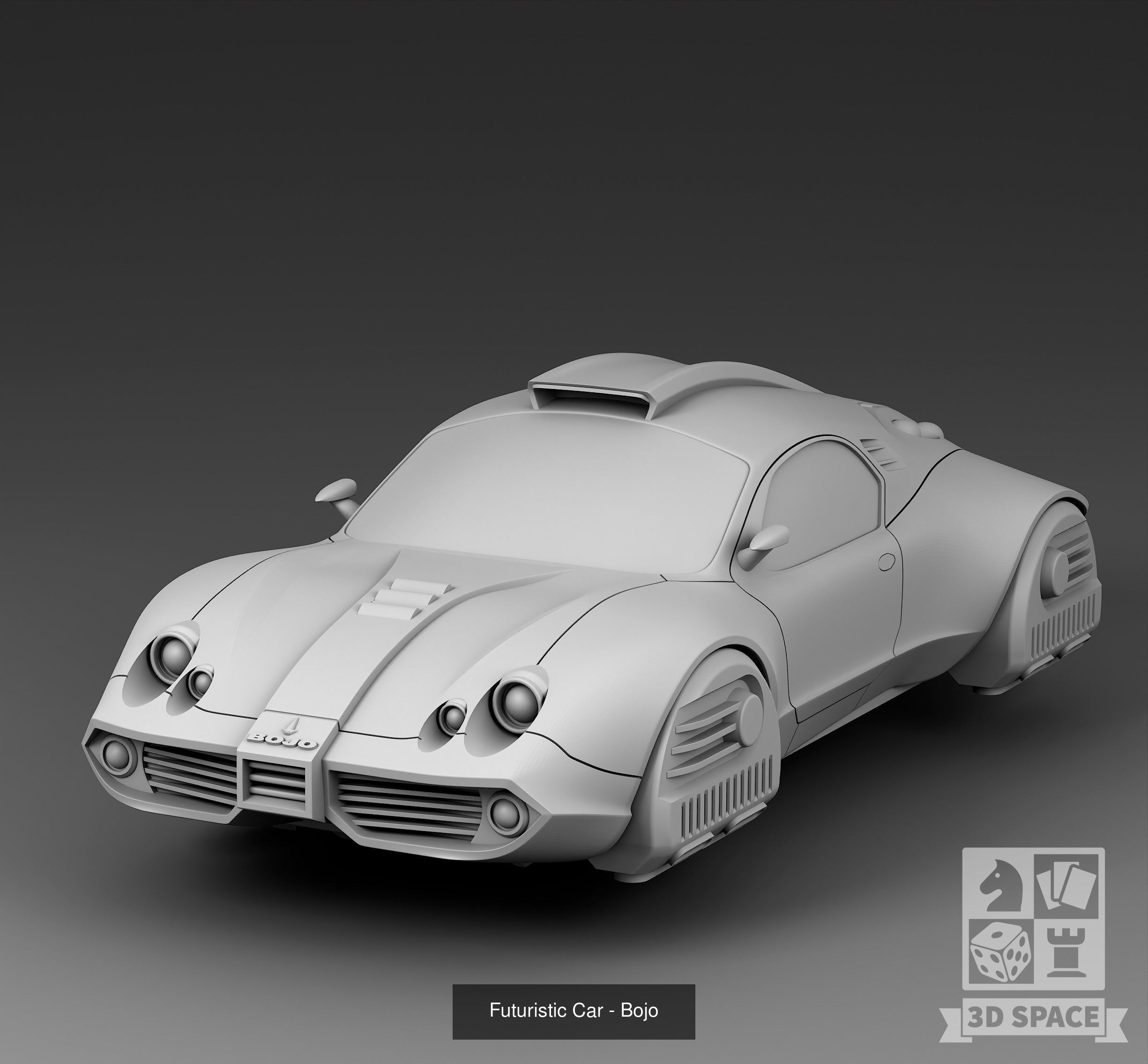 Futuristic cars 3D Model Collection_37