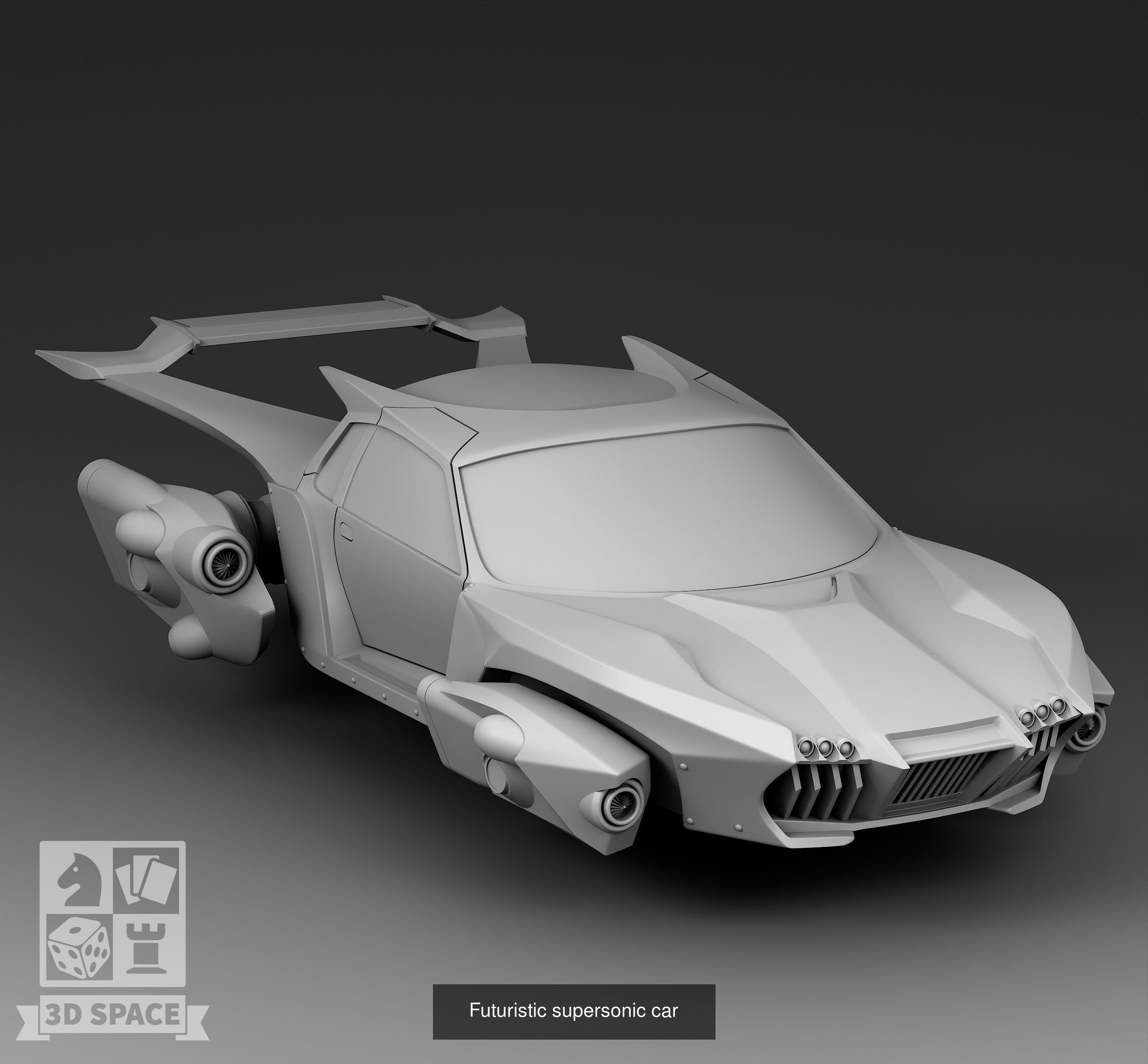 Futuristic cars 3D Model Collection_10