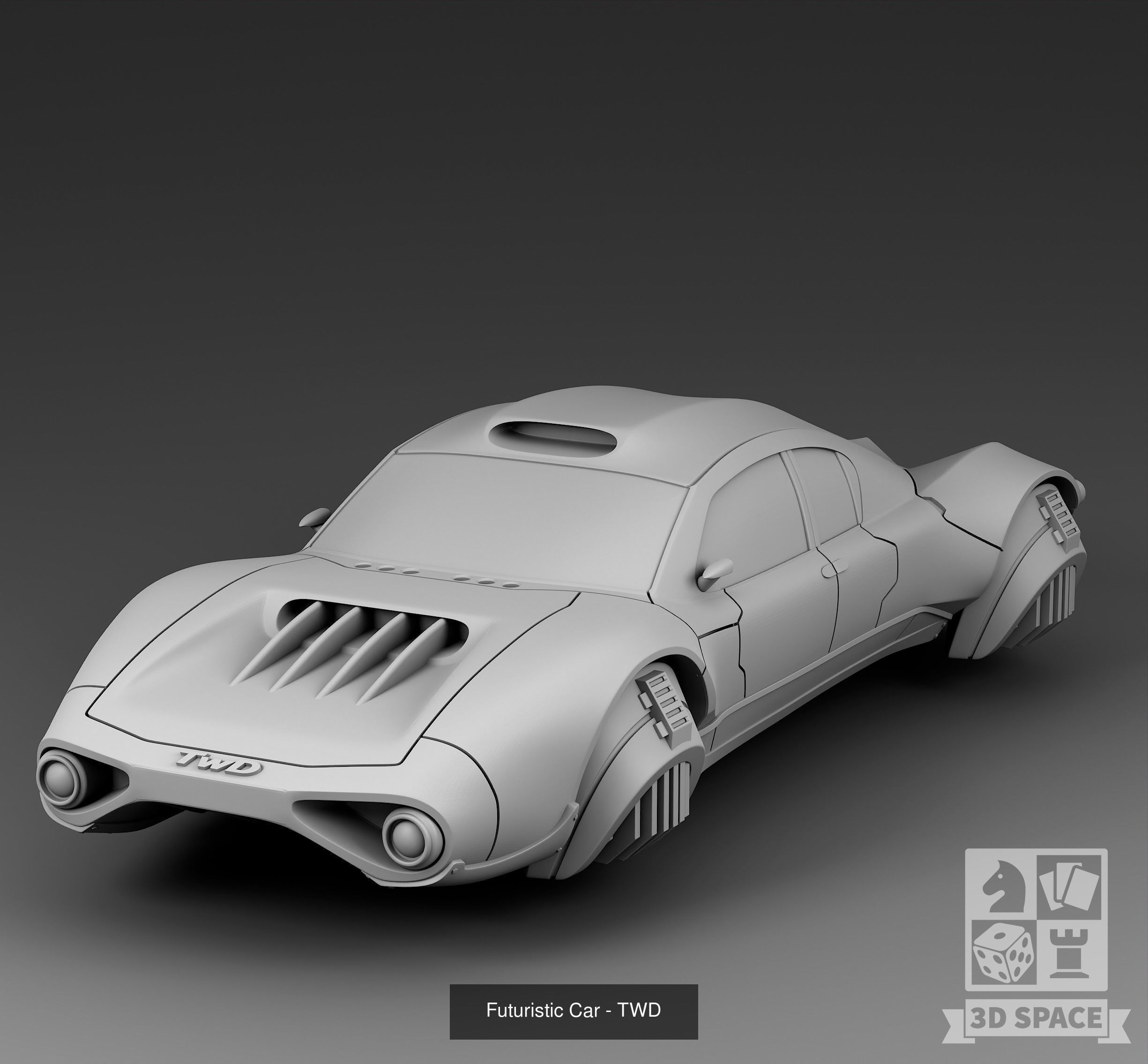 Futuristic cars 3D Model Collection_34