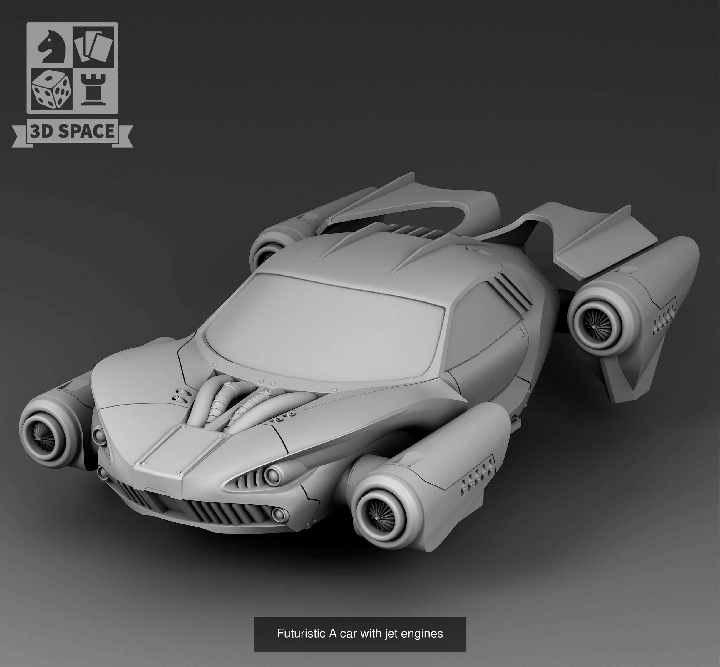 Futuristic cars 3D Model Collection_46