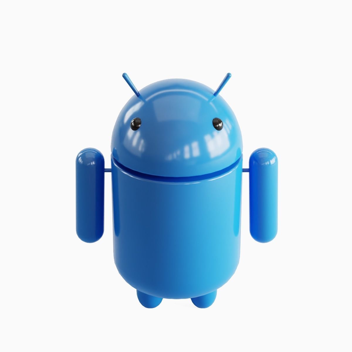 Android Robot 06 Low-poly 3D model_4
