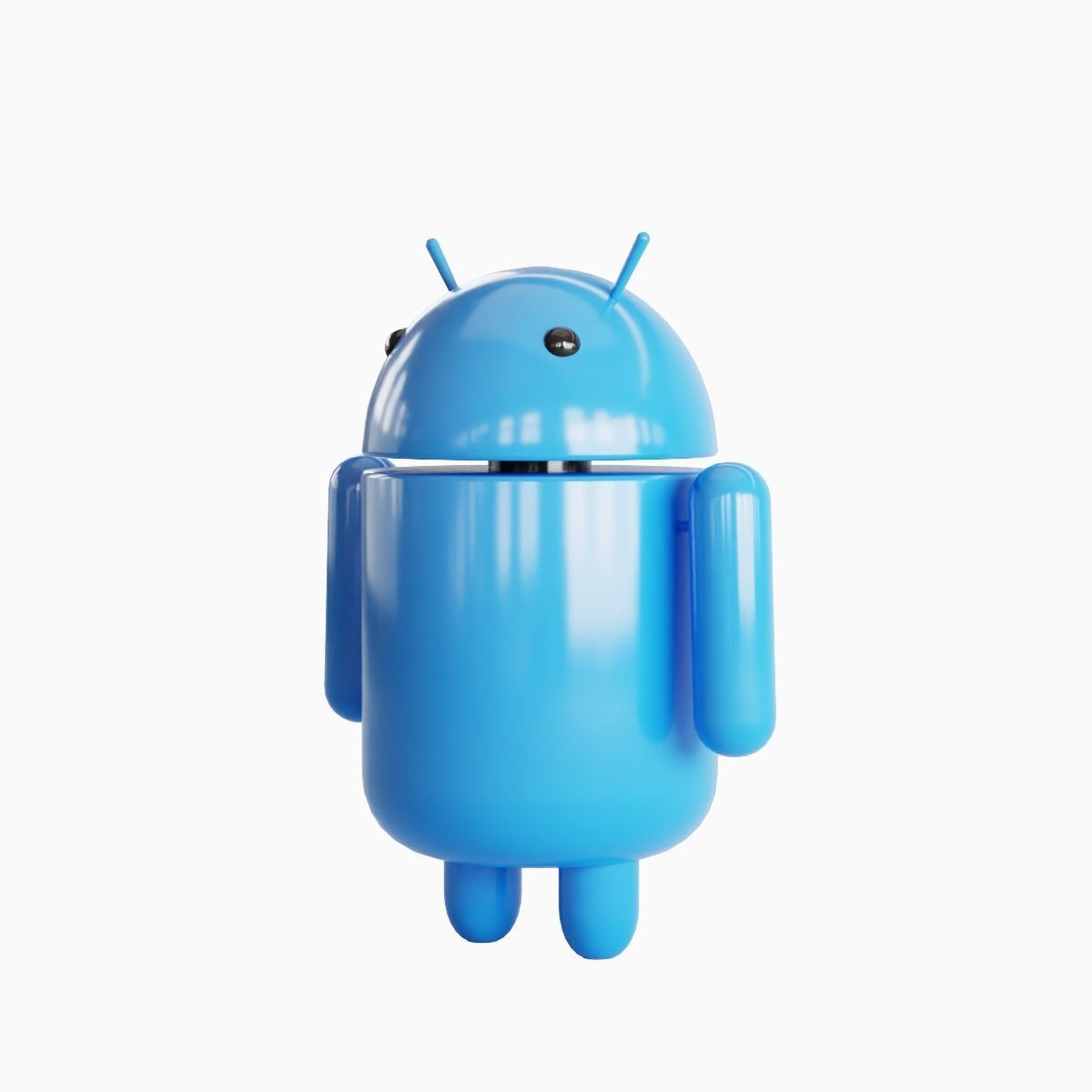 Android Robot 06 Low-poly 3D model_3