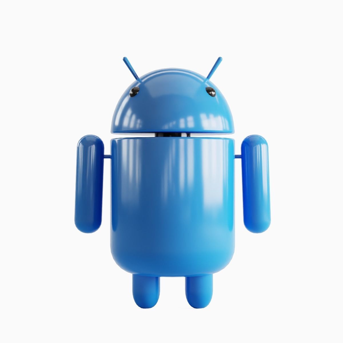 Android Robot 06 Low-poly 3D model_1