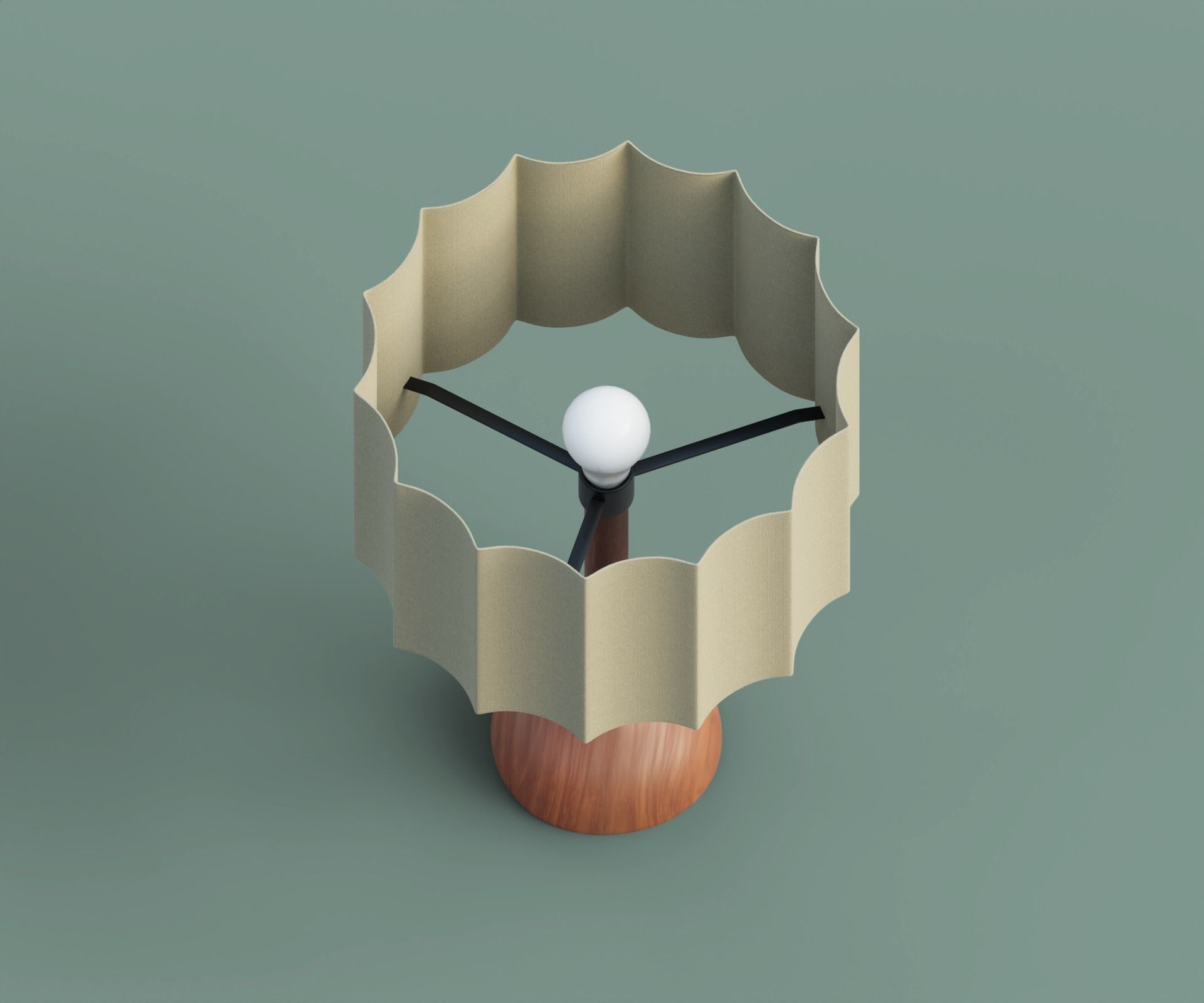 Natural lamp set Low-poly 3D model_3