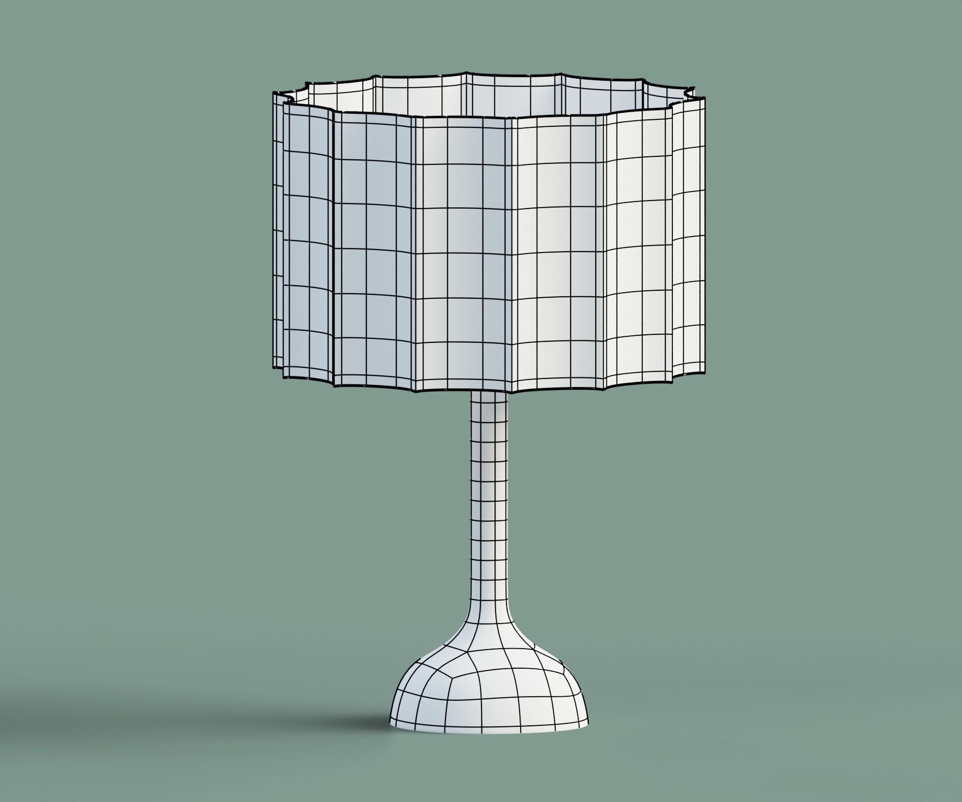Natural lamp set Low-poly 3D model_5