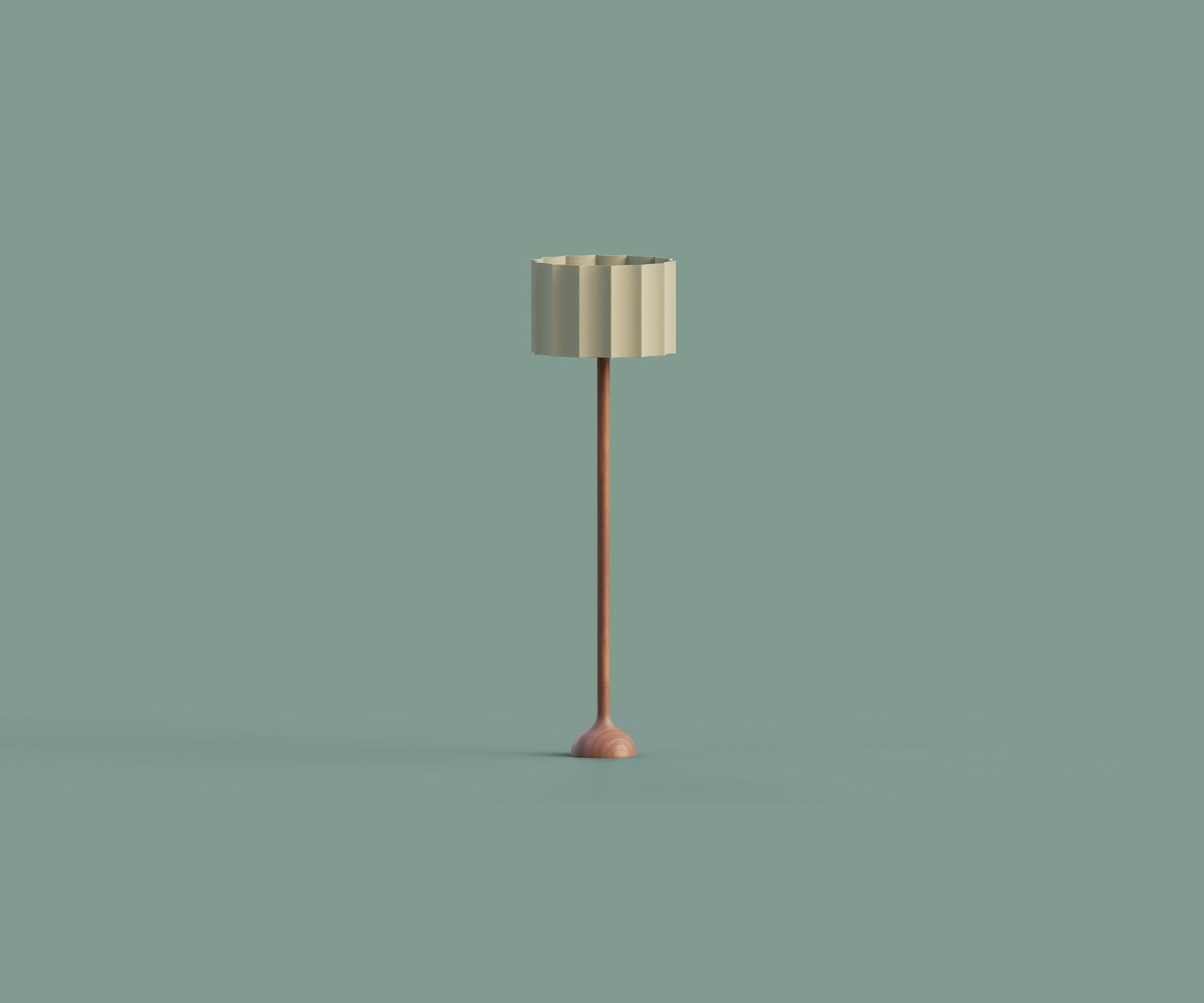 Natural lamp set Low-poly 3D model_4