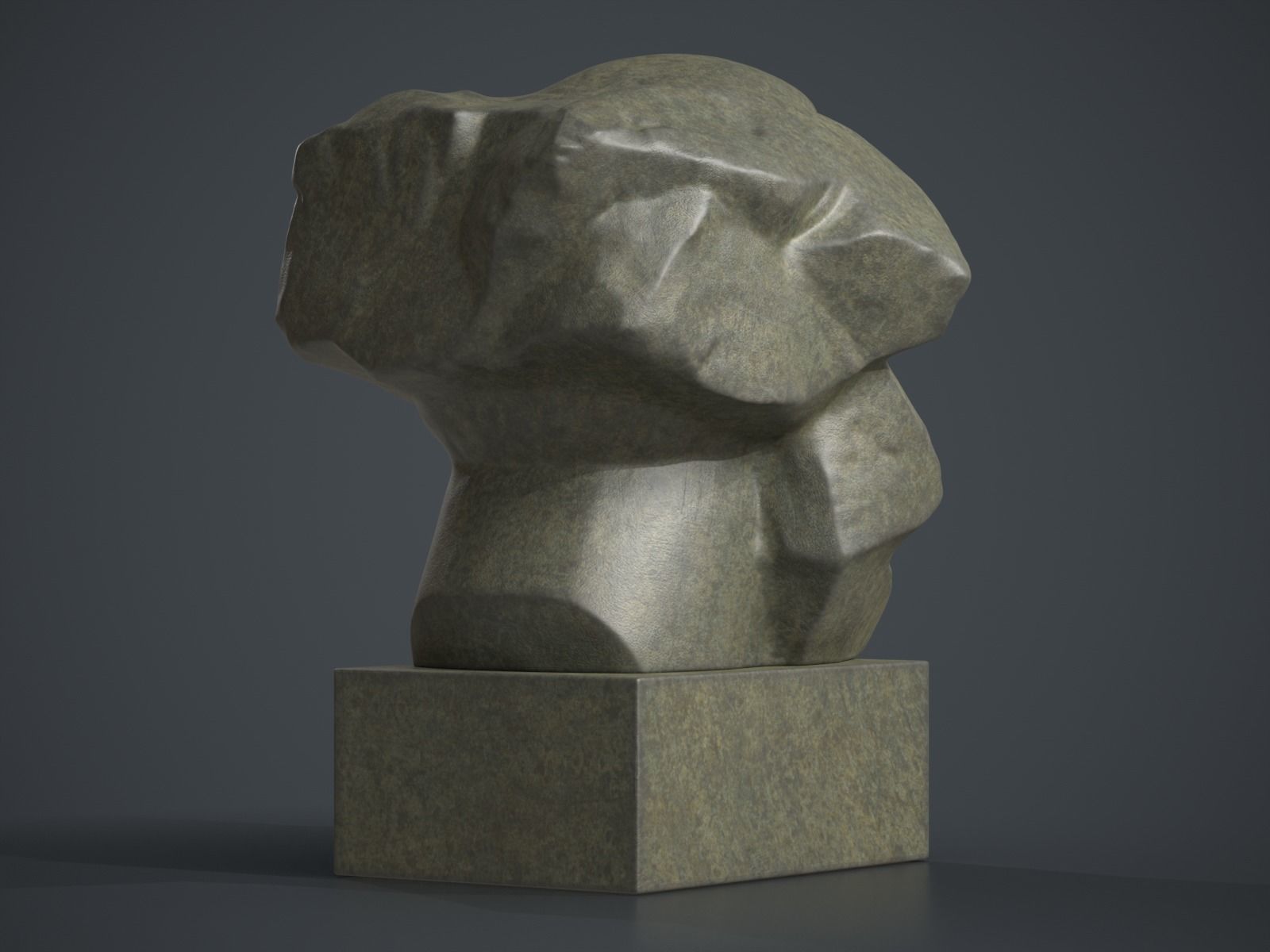 Karl Marx Monument - Lev Kerbel Sculpture 3D print model_11