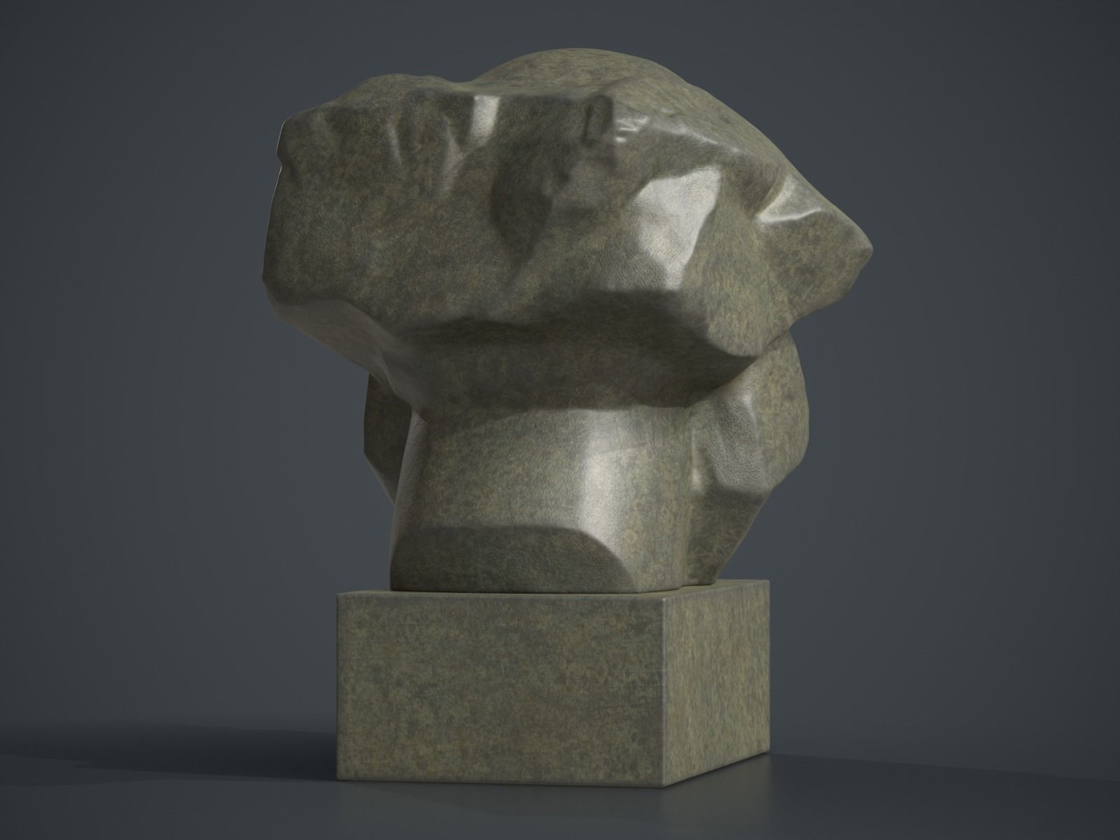 Karl Marx Monument - Lev Kerbel Sculpture 3D print model_12