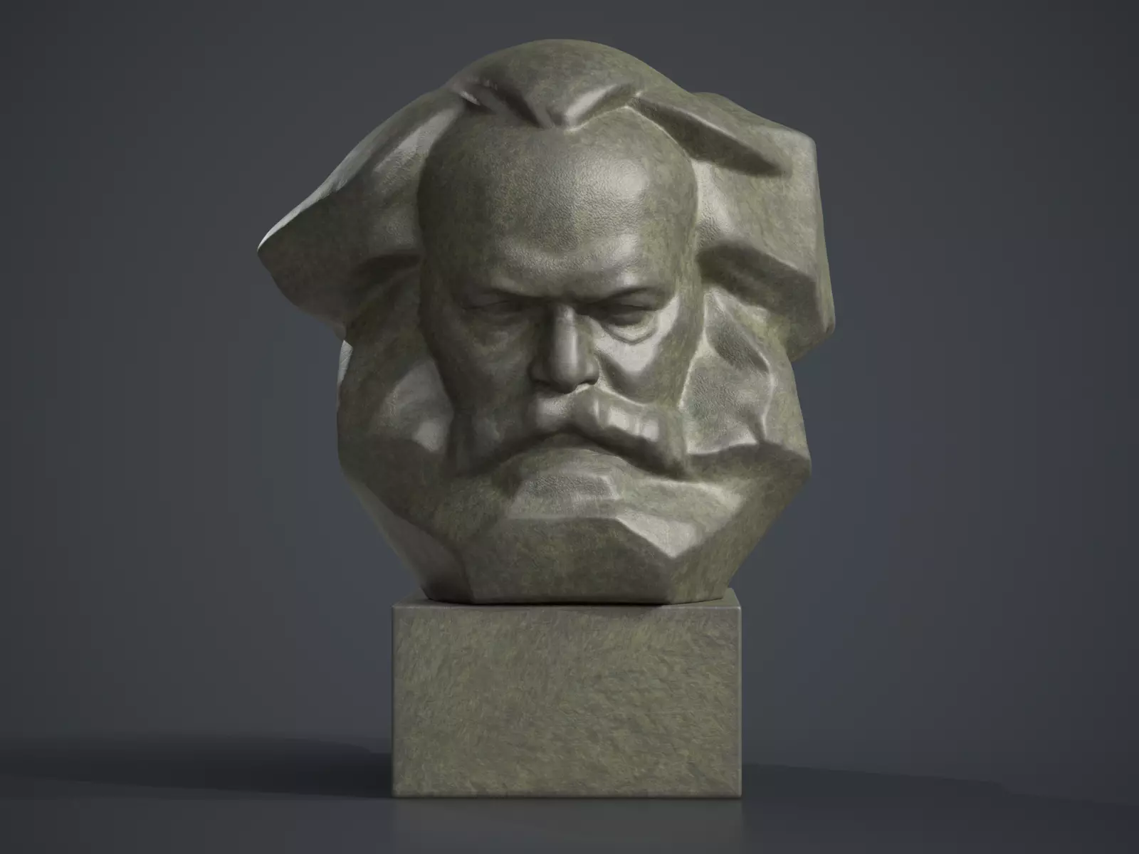 Karl Marx Monument - Lev Kerbel Sculpture 3D print model_0