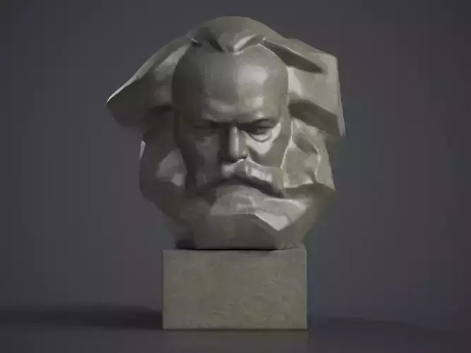 Karl Marx Monument - Lev Kerbel Sculpture  3D print model