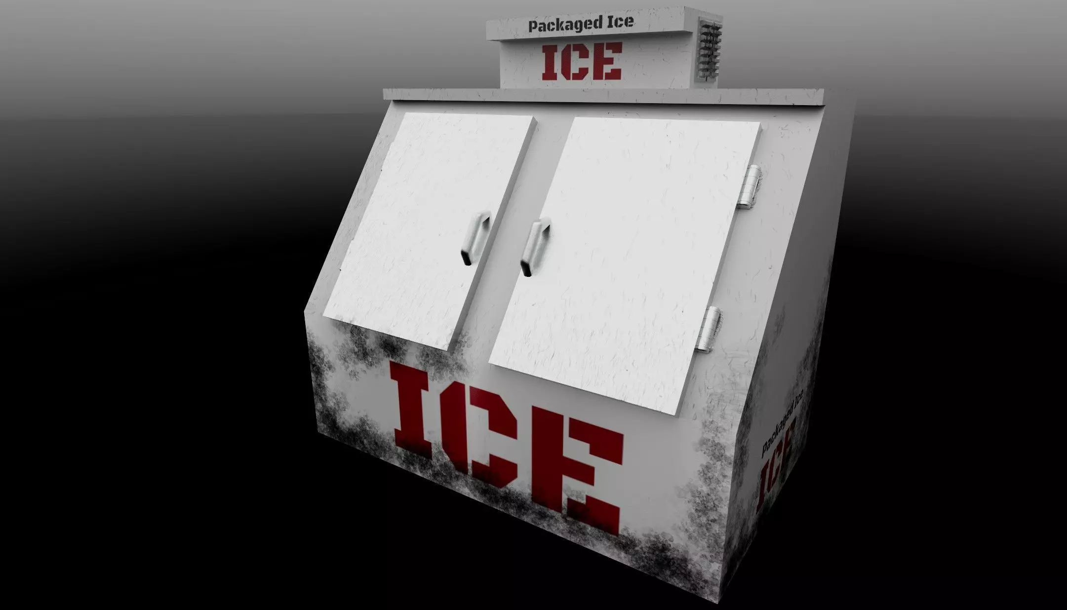 Ice Box Low-poly 3D model_0