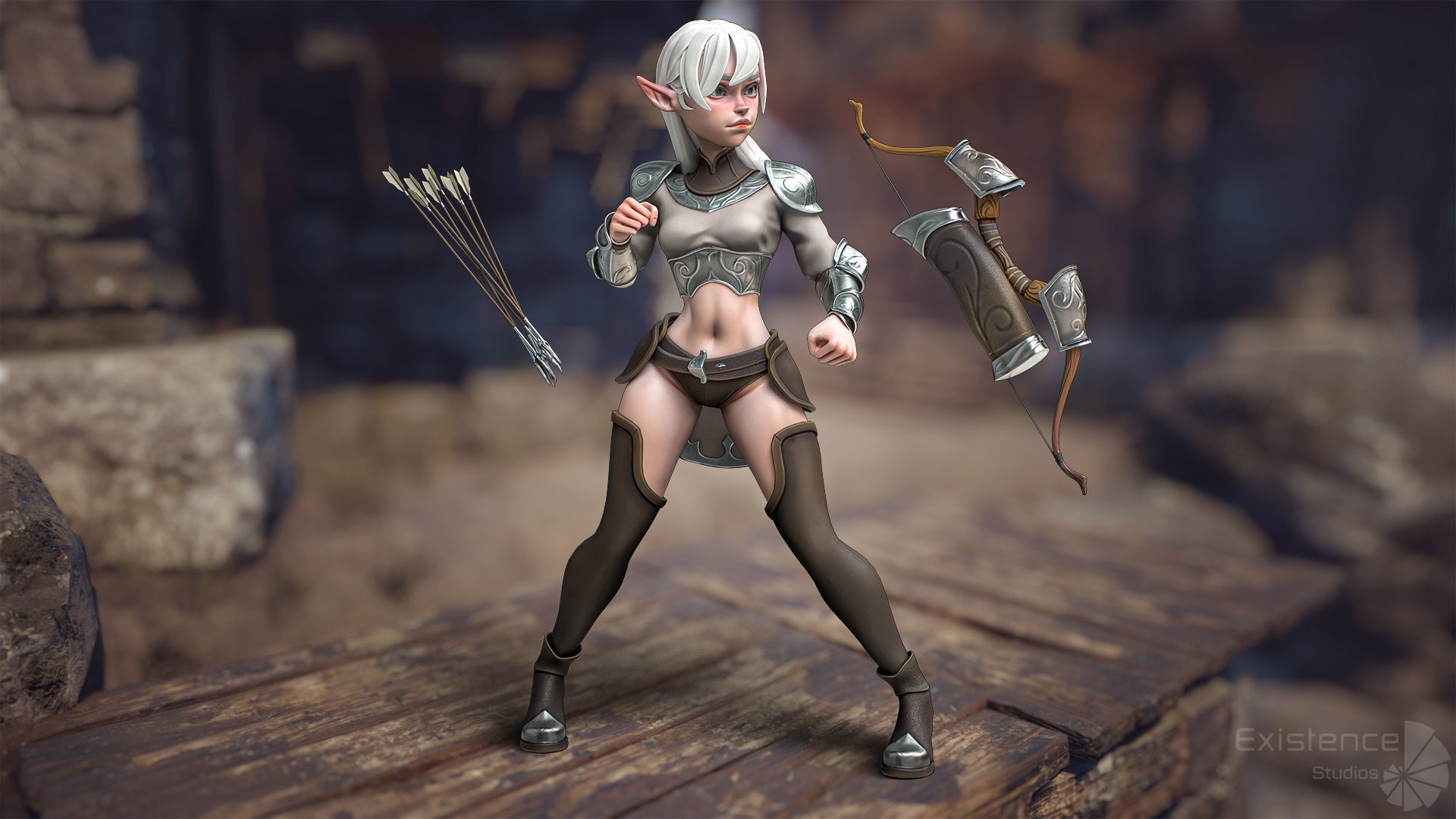 Stylized Warrior Pack 2 - Hero Fantasy Characters Medieval - 50 Low-poly 3D model_7