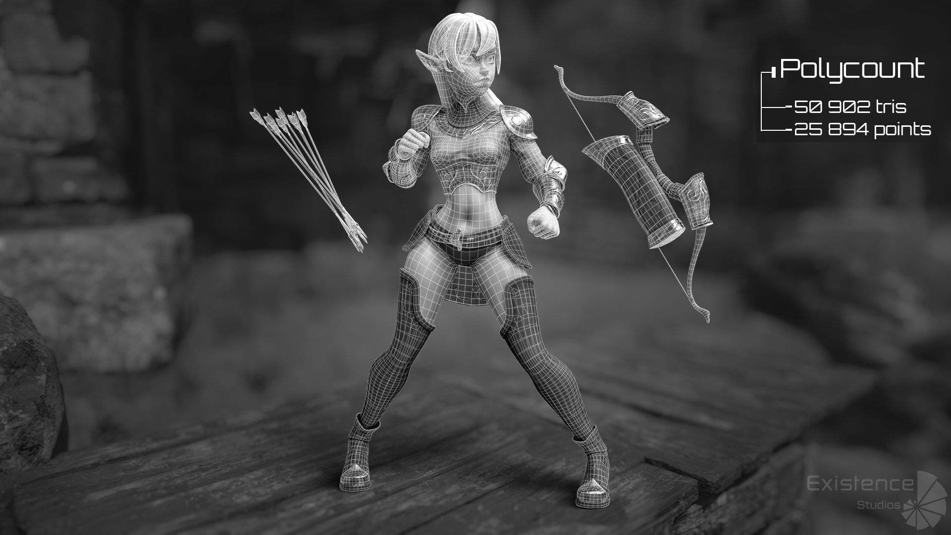 Stylized Warrior Pack 2 - Hero Fantasy Characters Medieval - 50 Low-poly 3D model_8