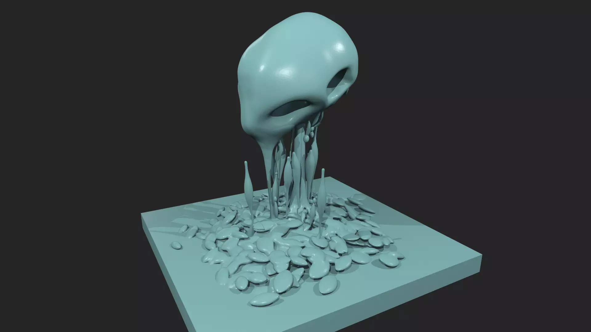 abstract 3D object for background for printing and animation 3D print model