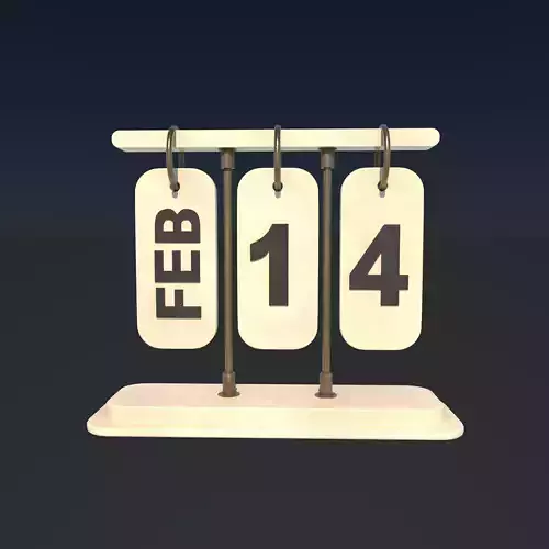 Desk Calendar model 3D model