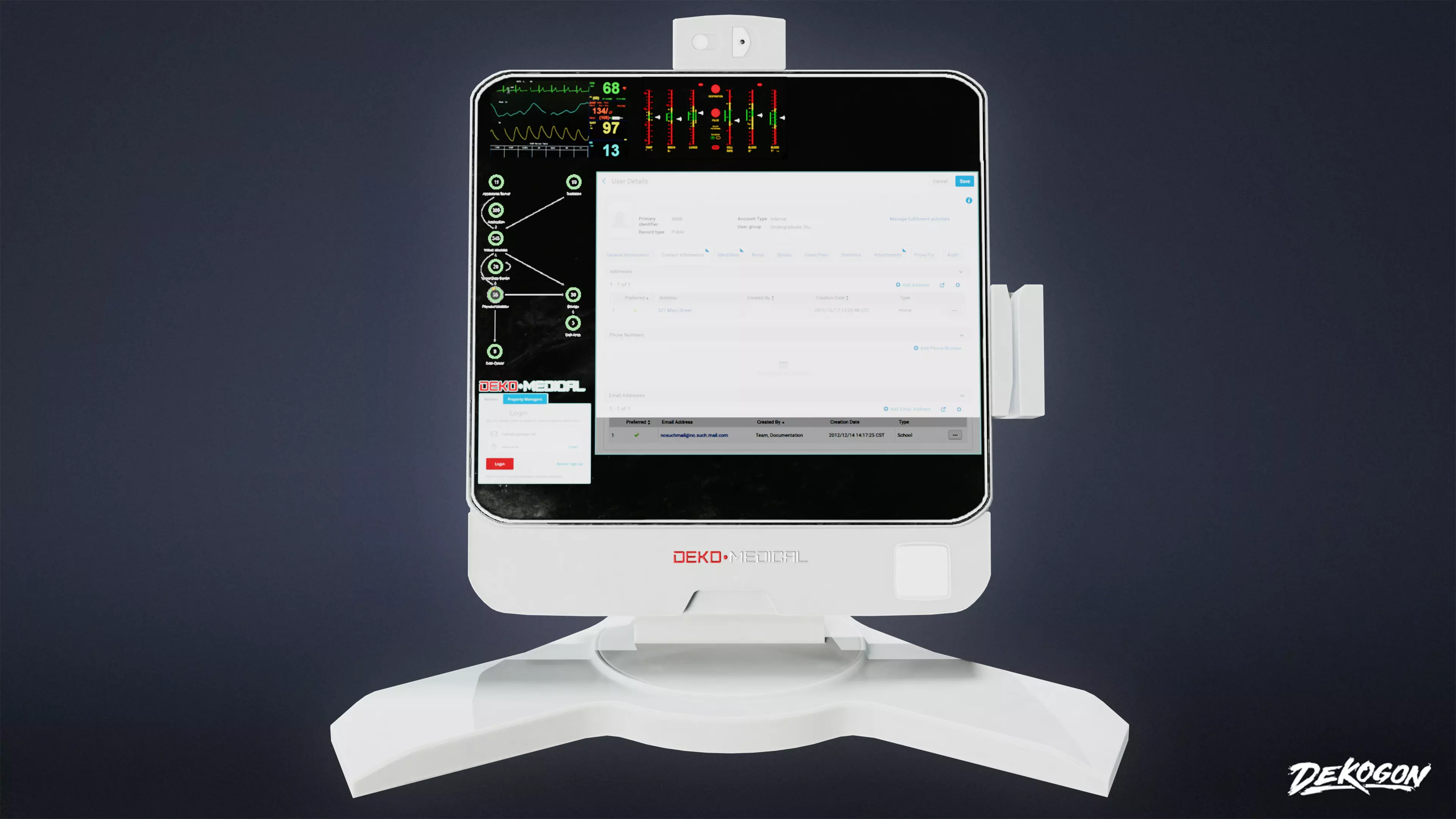 HOSPITAL - Computer 01 - LOW POLY Low-poly 3D model_0