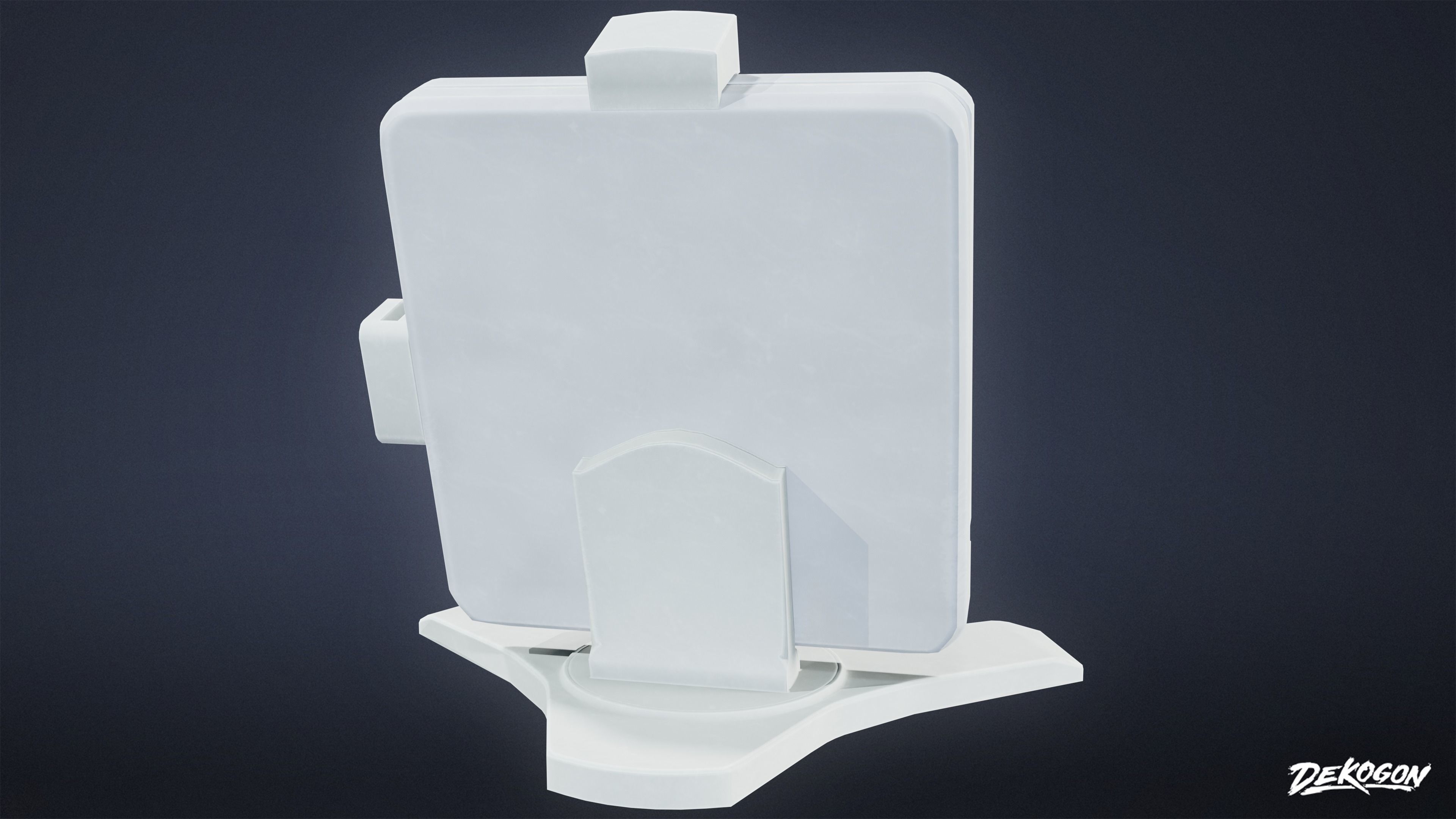 HOSPITAL - Computer 01 - LOW POLY Low-poly 3D model_3