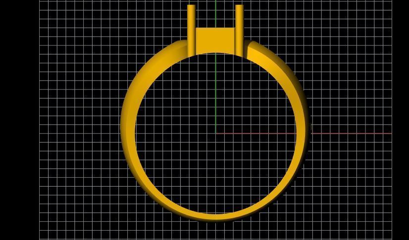 ladies stone ring 3dm file 3D print model_3