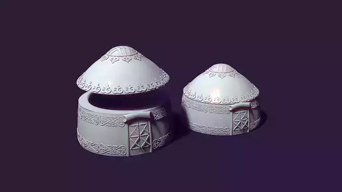 yurt of Kazakh nomads mold