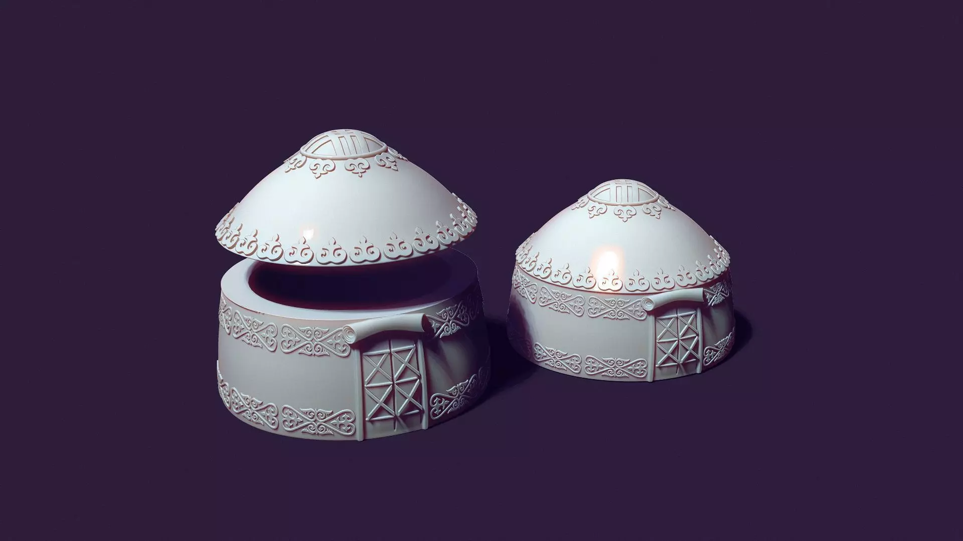 yurt of Kazakh nomads mold 3D print model