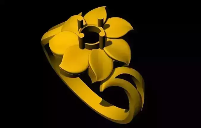 floral ring  3dm file