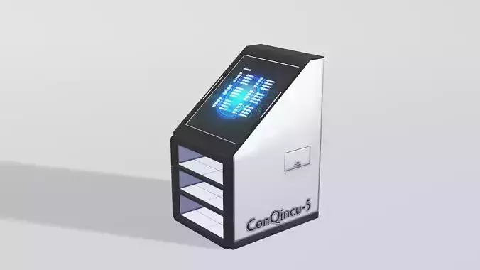 SciFi Laboratory Incubator Low-poly 3D model