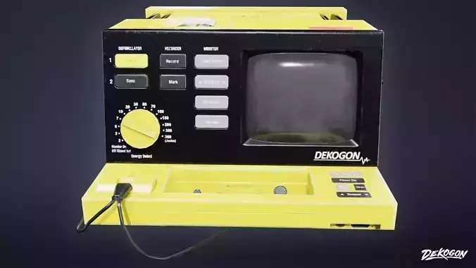 HOSPITAL - Defibrillator 02 - LOW POLY