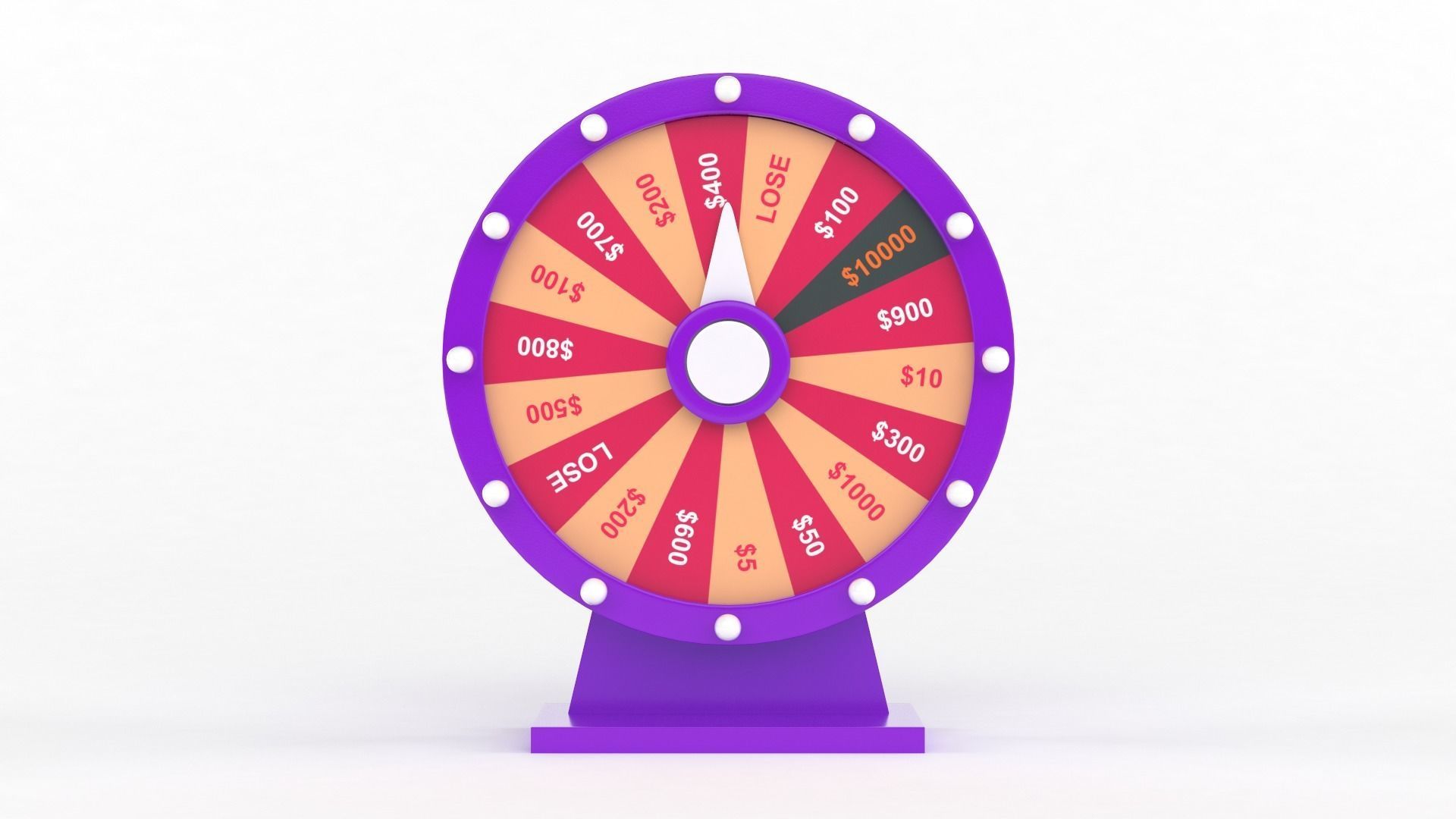Wheel of Fortune 3D model_1