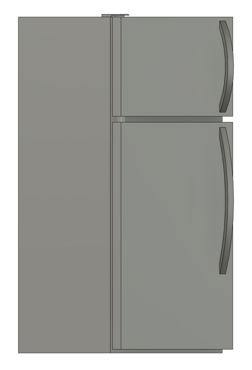Free HO scale fridge free 3D model 3D printable | CGTrader
