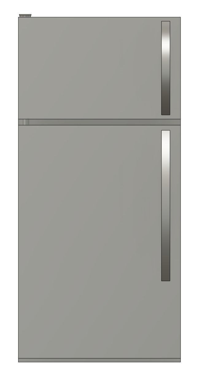 Free HO scale fridge free 3D model 3D printable | CGTrader