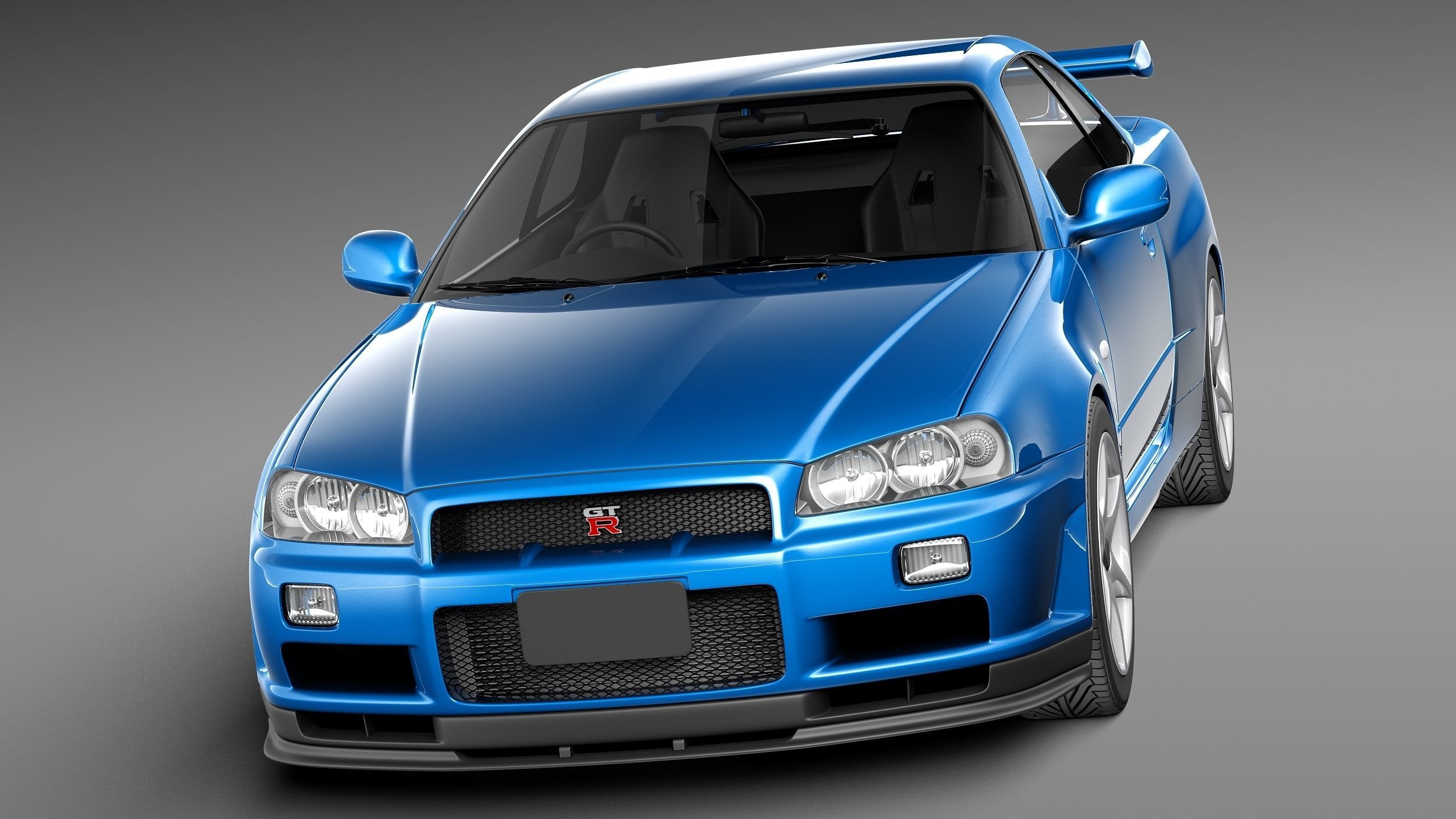 Nissan Skyline R34 GT-R 3D model_1