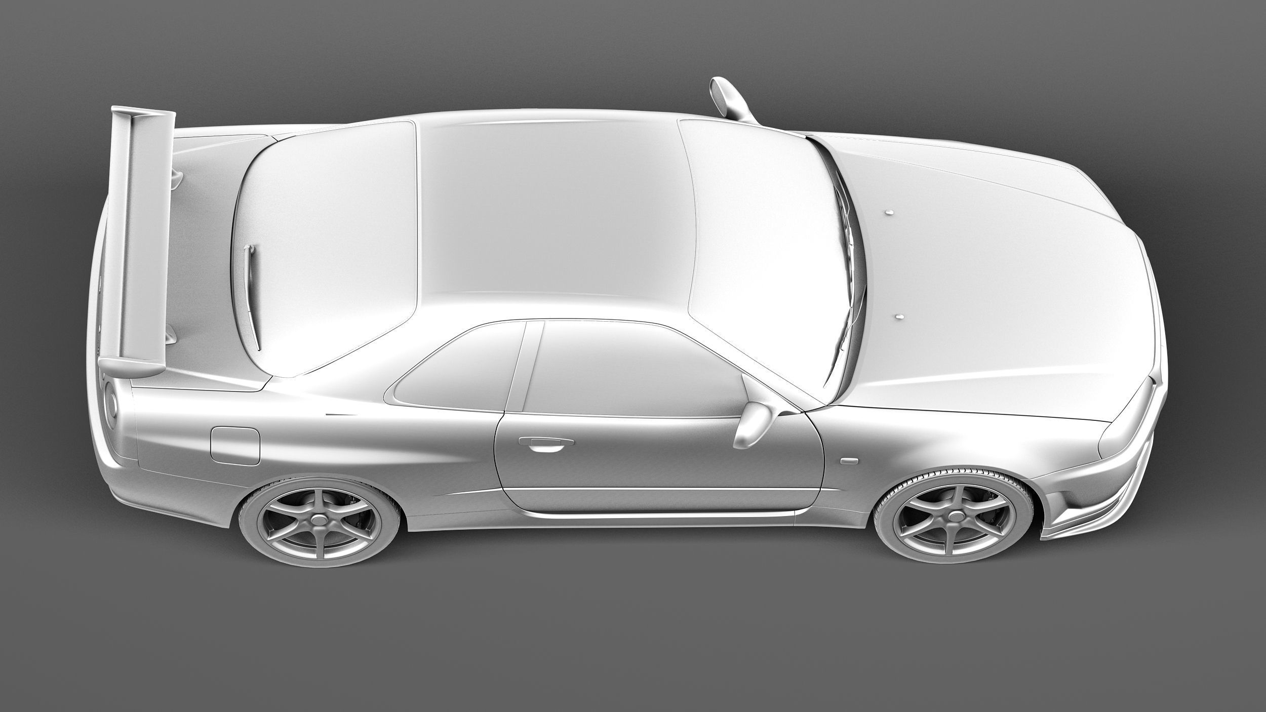 Nissan Skyline R34 GT-R 3D model_15