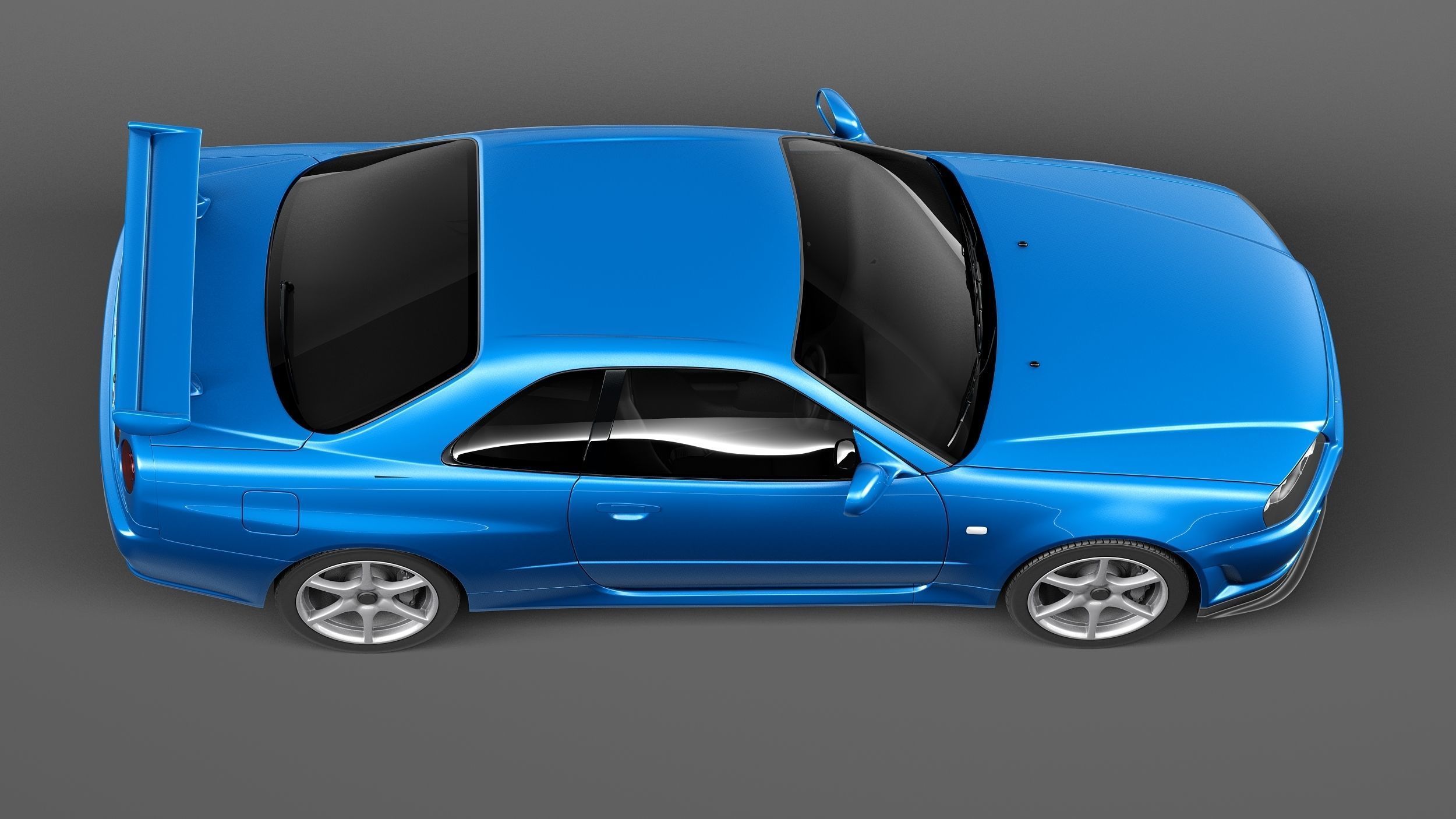 Nissan Skyline R34 GT-R 3D model_7