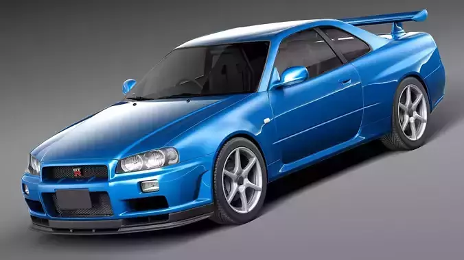 Nissan Skyline R34 GT-R 3D model