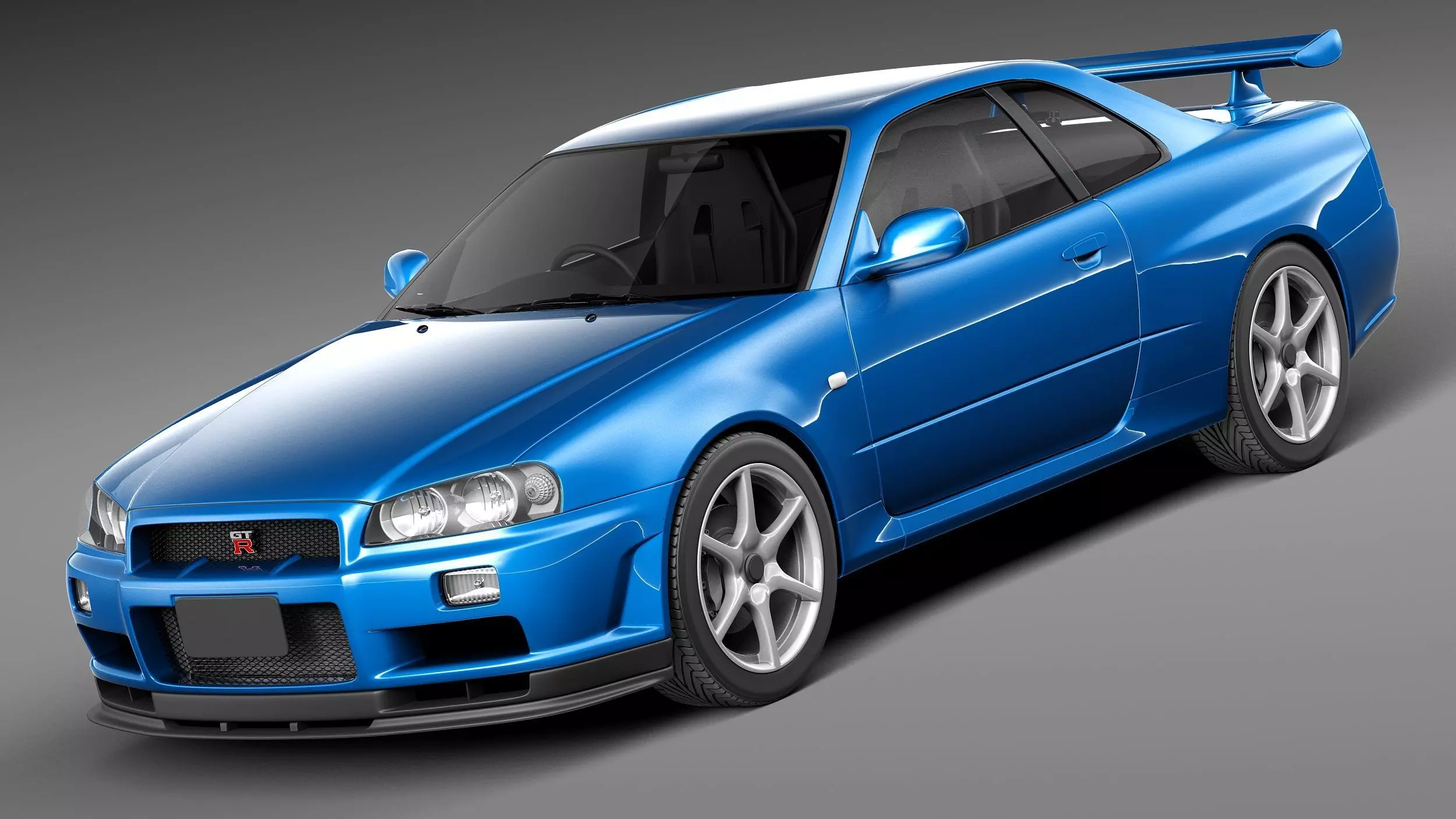 Nissan Skyline R34 GT-R 3D model_0