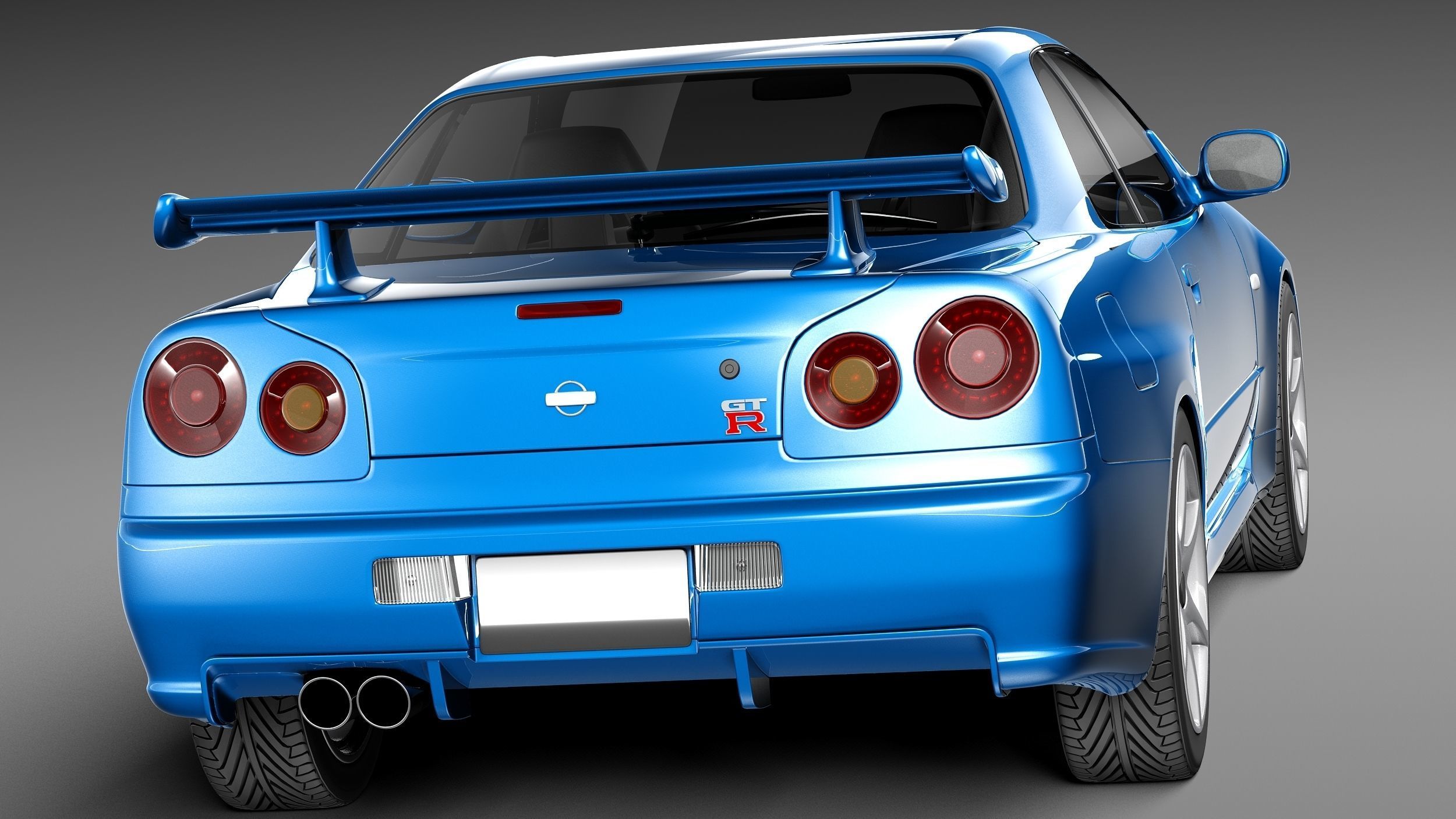 Nissan Skyline R34 GT-R 3D model_5