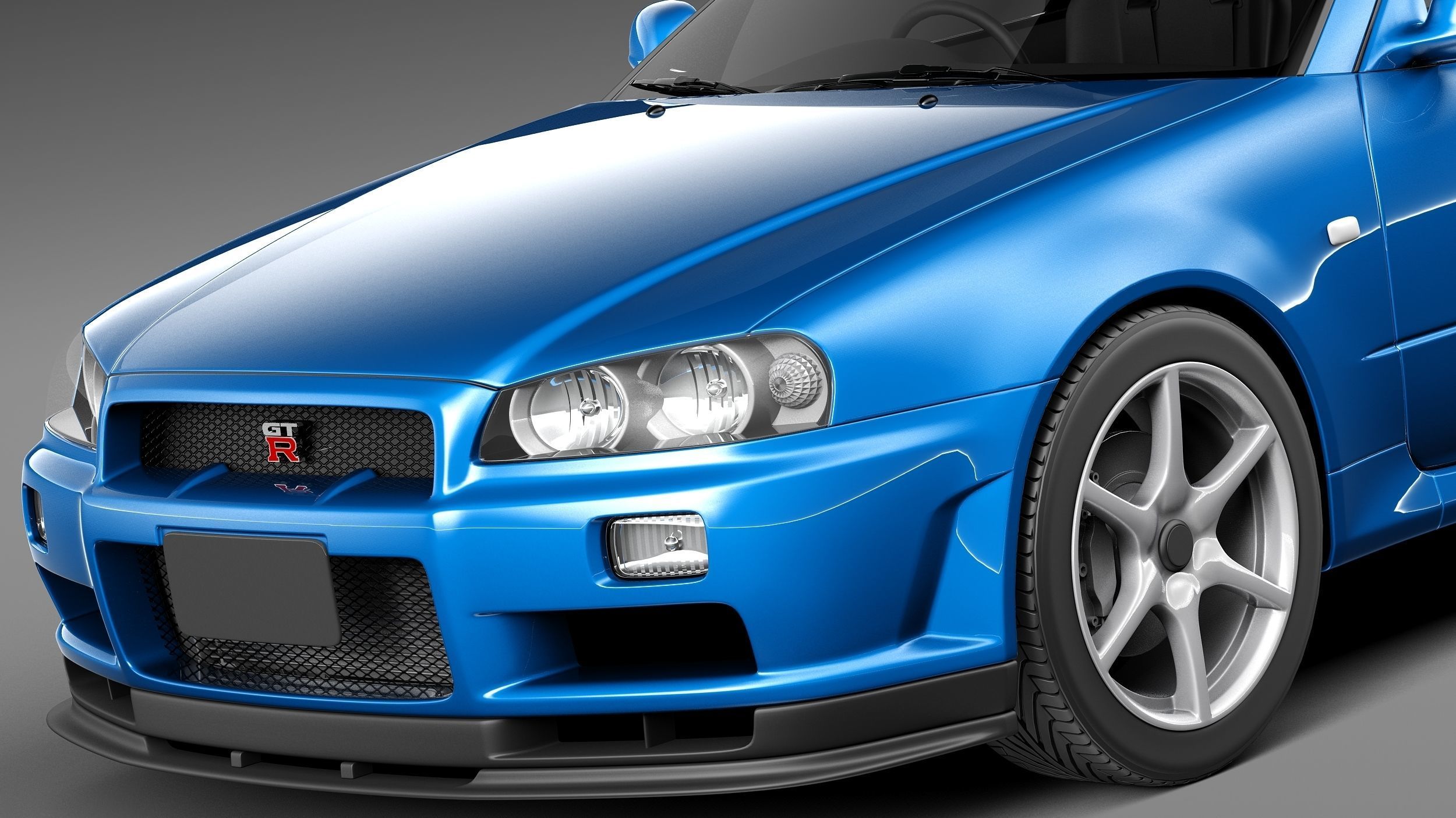 Nissan Skyline R34 GT-R 3D model_2