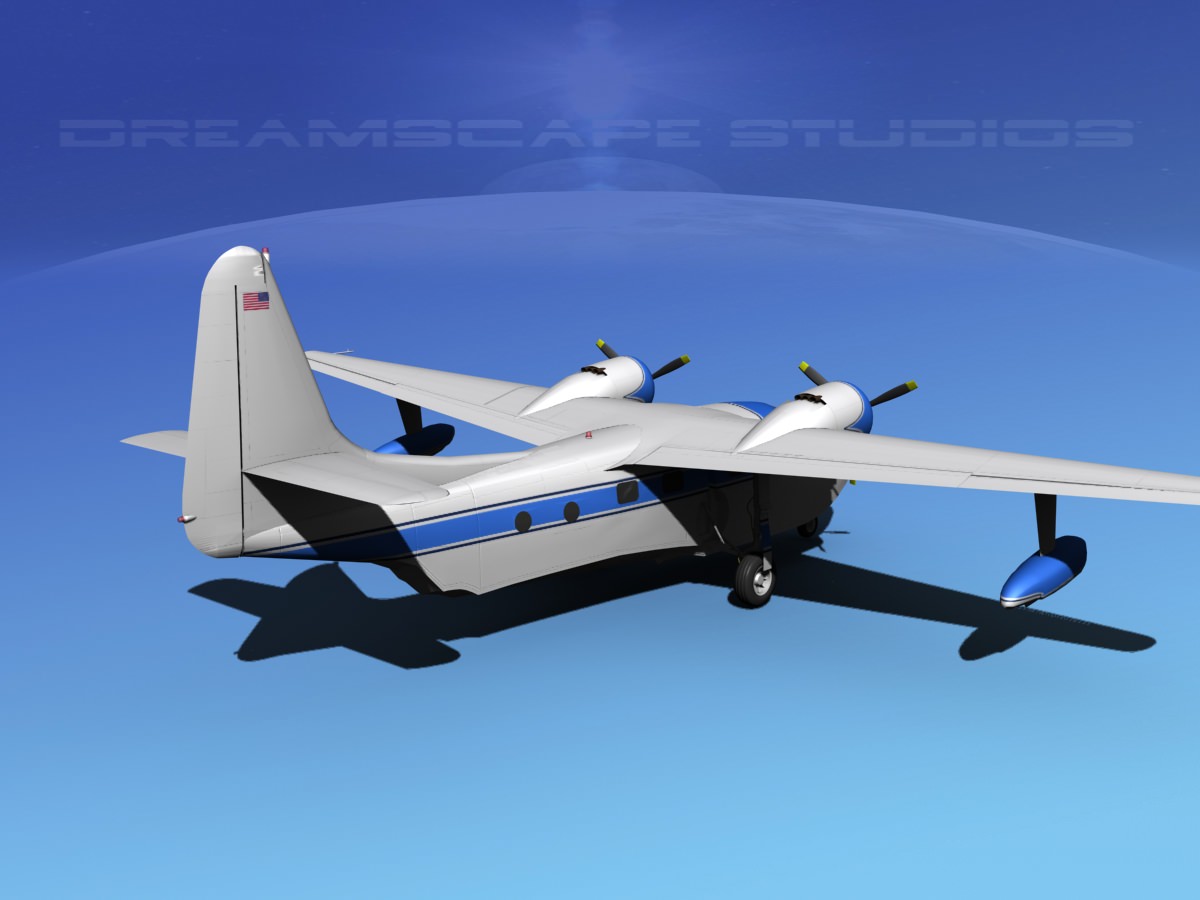 Grumman G-73 Mallard V04 3D model_5