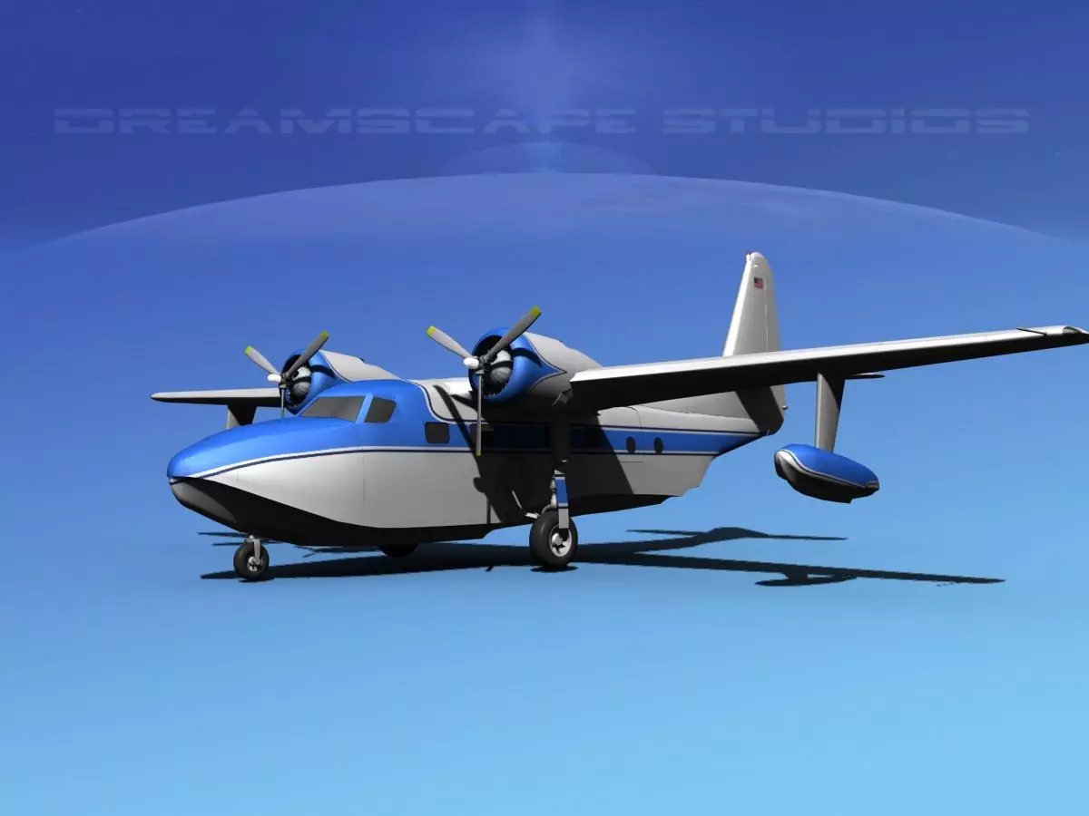 Grumman G-73 Mallard V04 3D model_0
