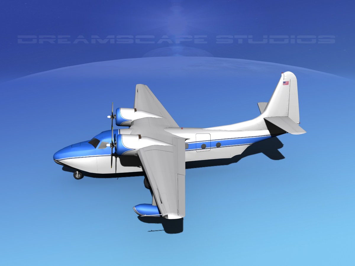 Grumman G-73 Mallard V04 3D model_9