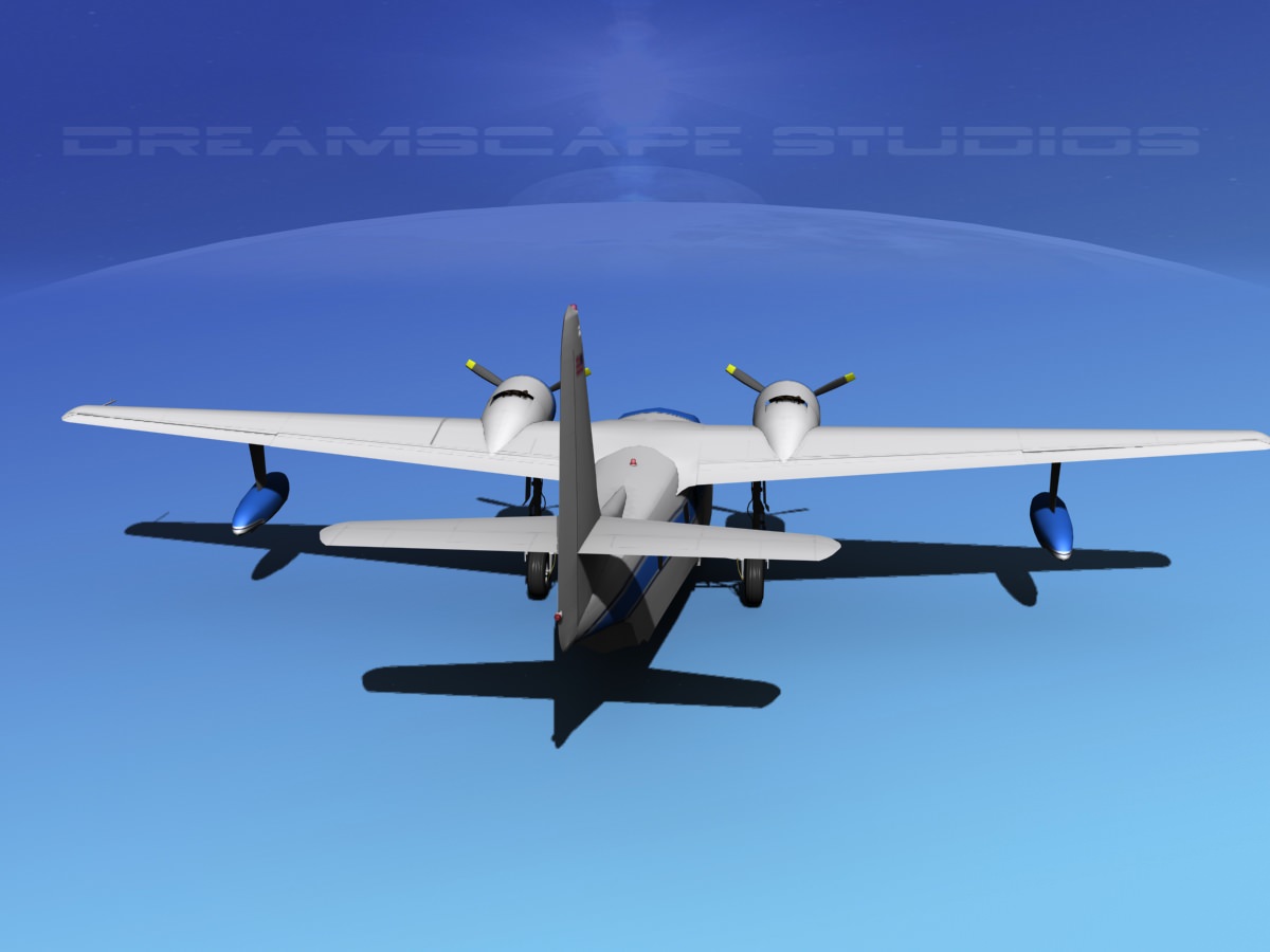 Grumman G-73 Mallard V04 3D model_6