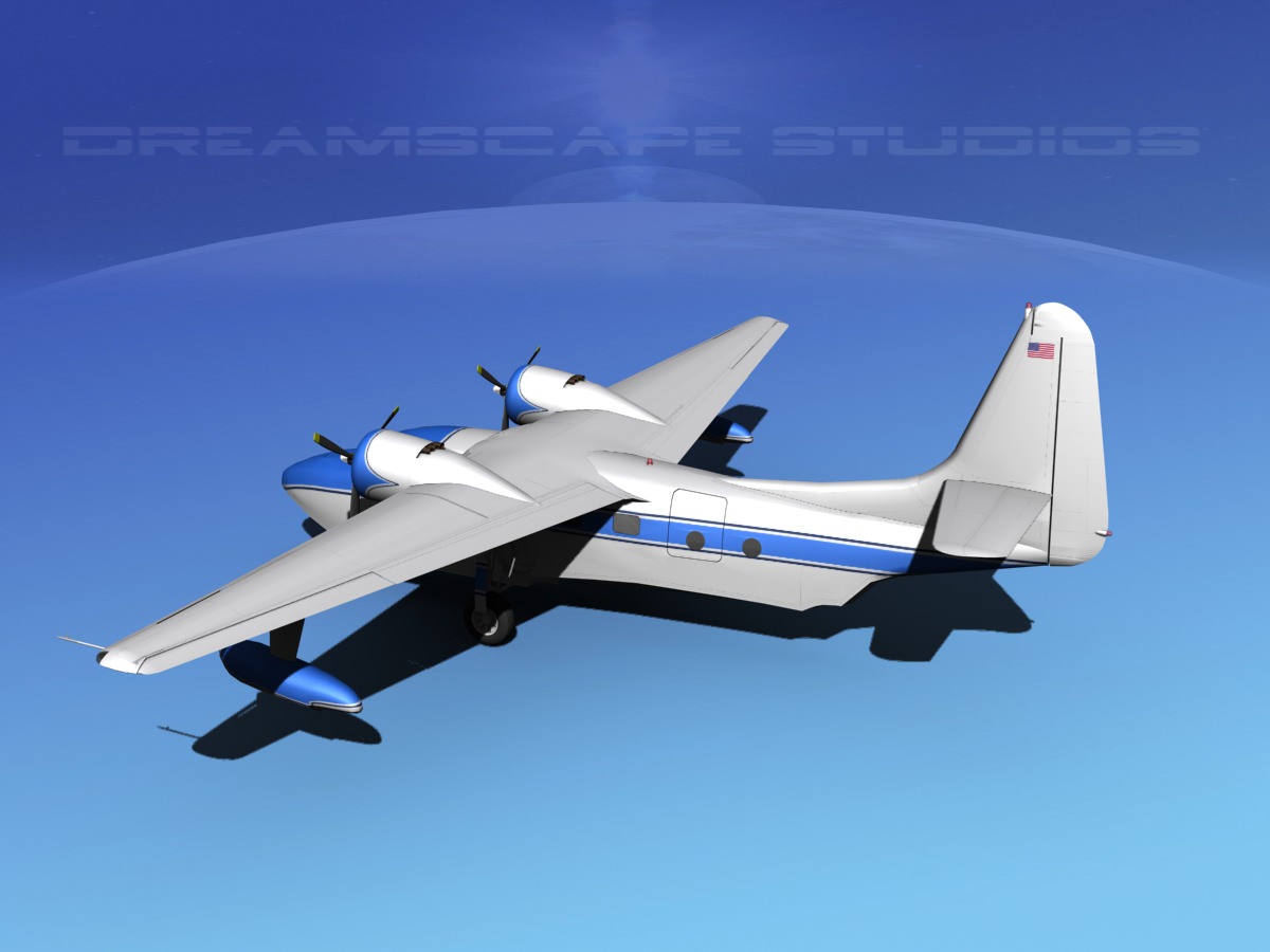 Grumman G-73 Mallard V04 3D model_8